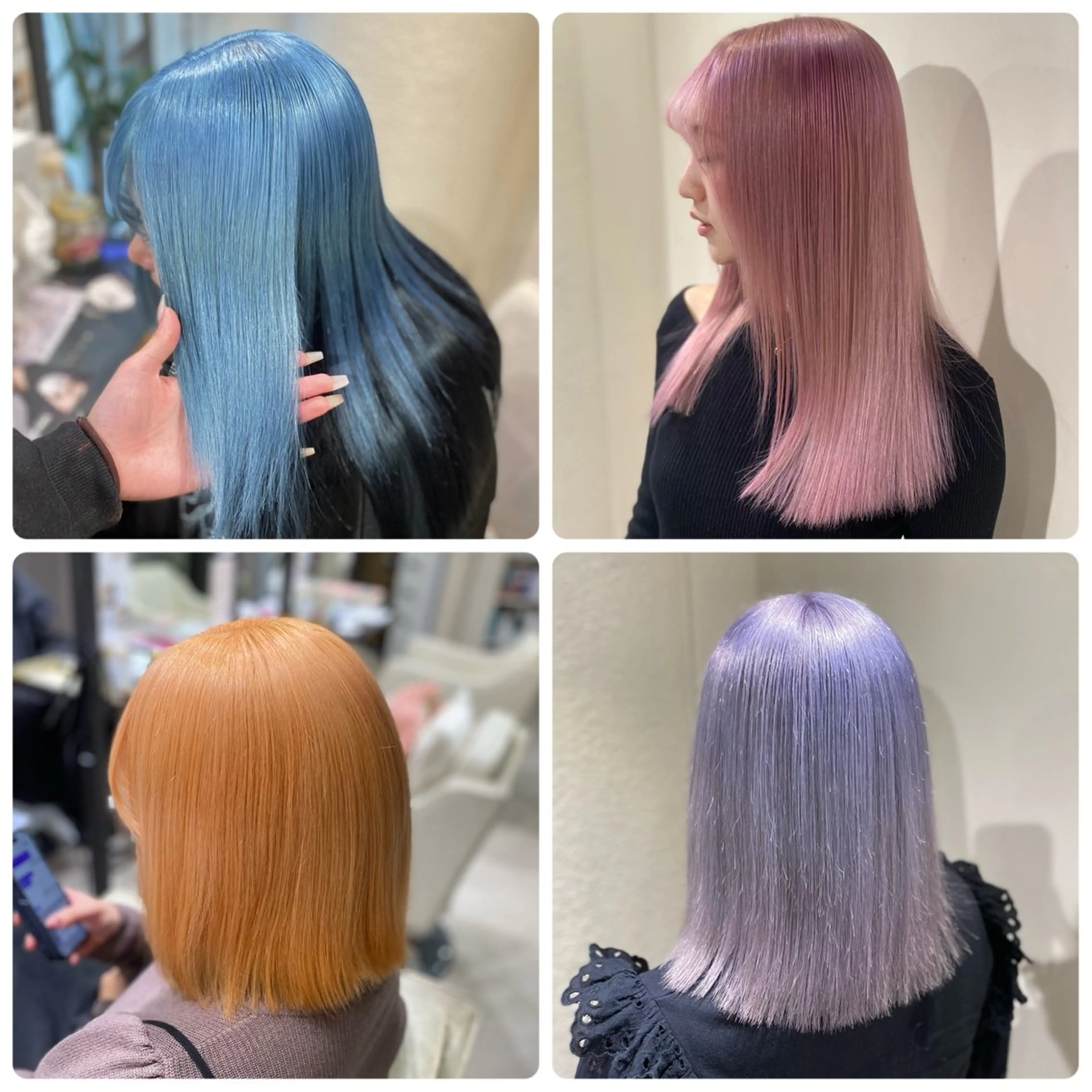 カラー ヘアカラー ハイトーン✨艶髪💘 💘 AYANO💘のヘアスタイル