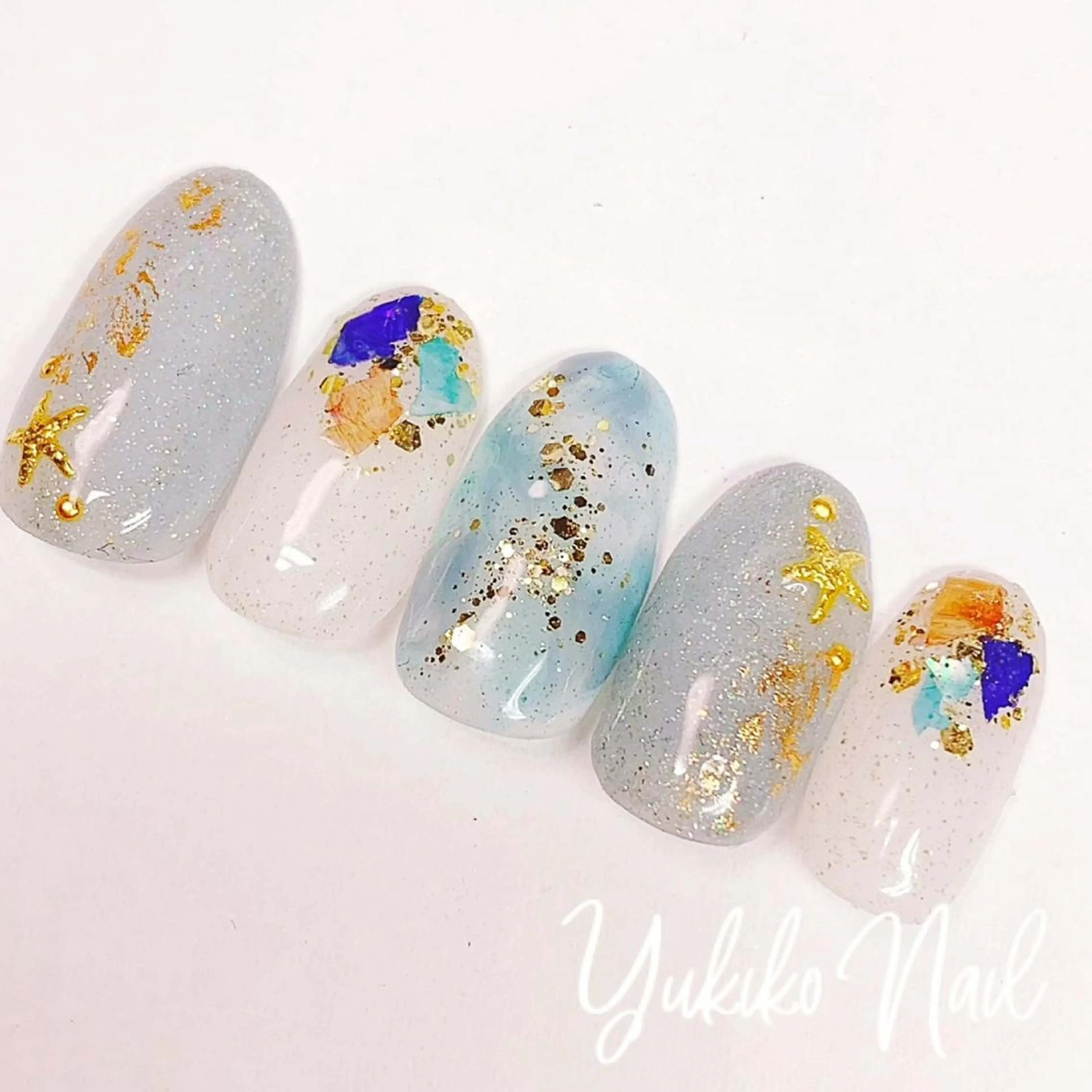 ネイル ニュアンスネイル ハンドネイル ユキコ ネイルのネイルデザイン