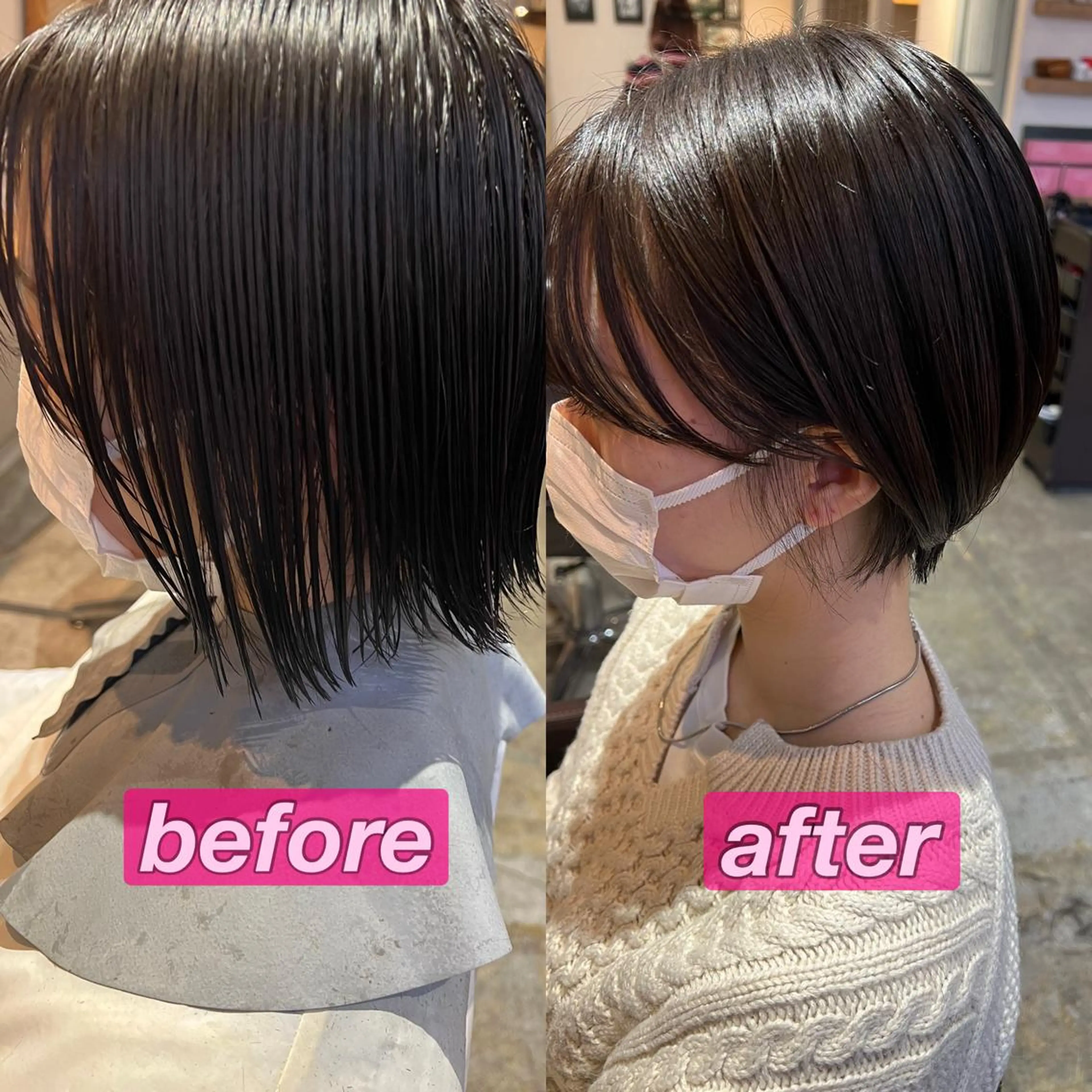 ショート レイヤー×髪質改善 マネージャー安藤光司のヘアスタイル