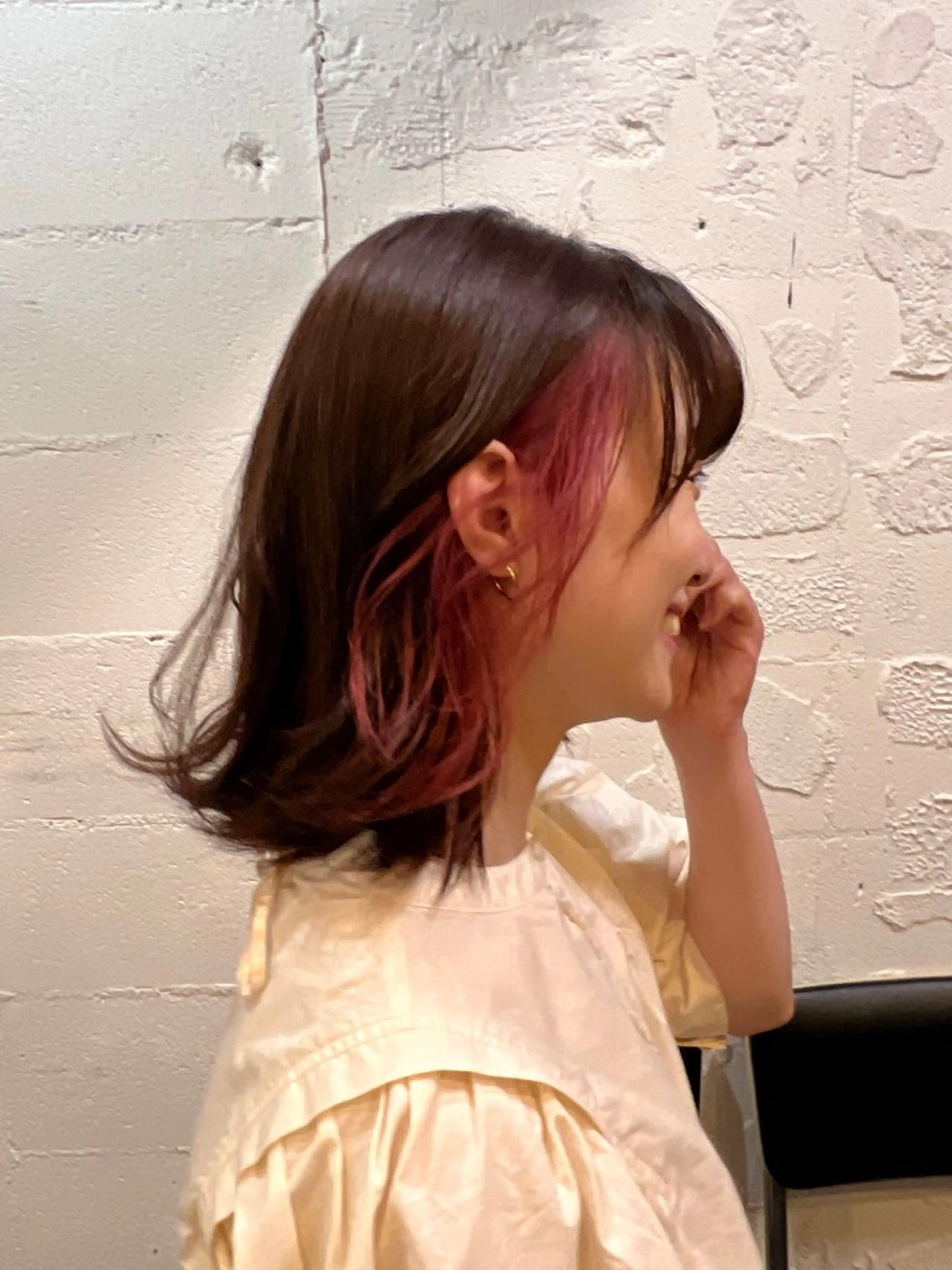 ロング カラー カット ヘアカラー トリートメント 透明感/血色カラー/ 似合せレイヤー/ゆいのヘアスタイル