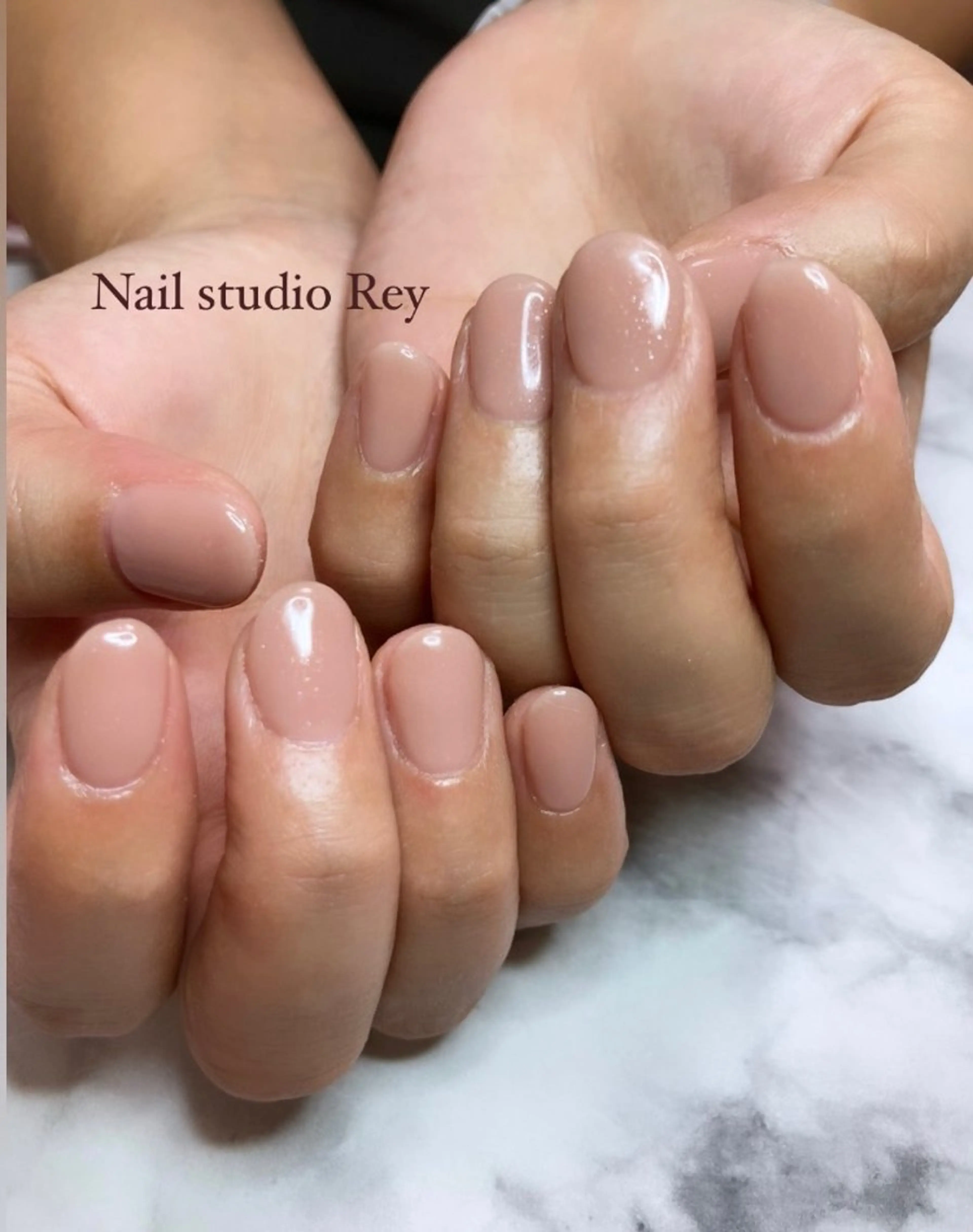 ネイル オフィスネイル ワンカラーネイル ハンドネイル ecrin (エクラン)のネイルデザイン