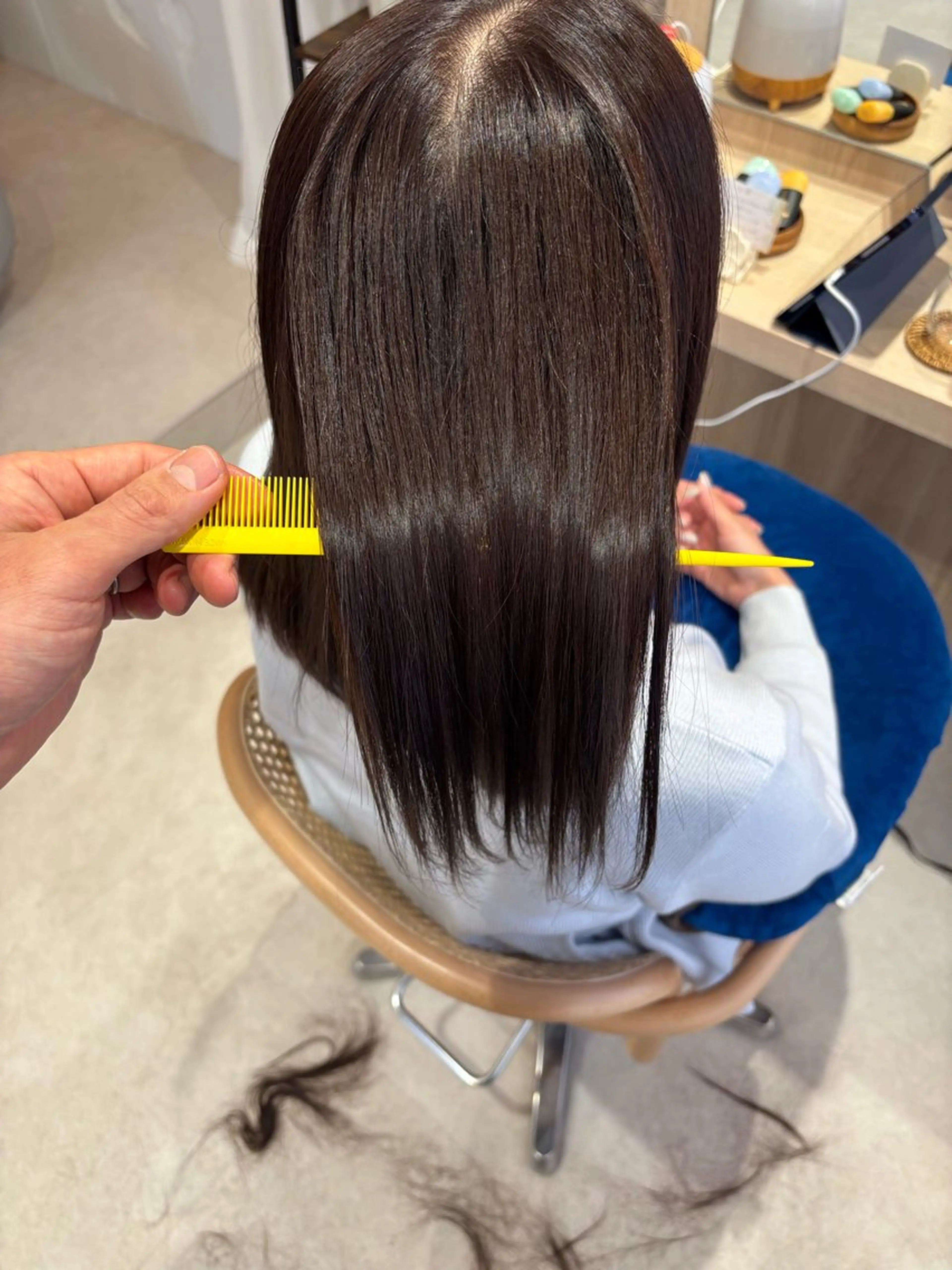 セミロング 縮毛矯正 縮毛矯正 endo susumuのヘアスタイル