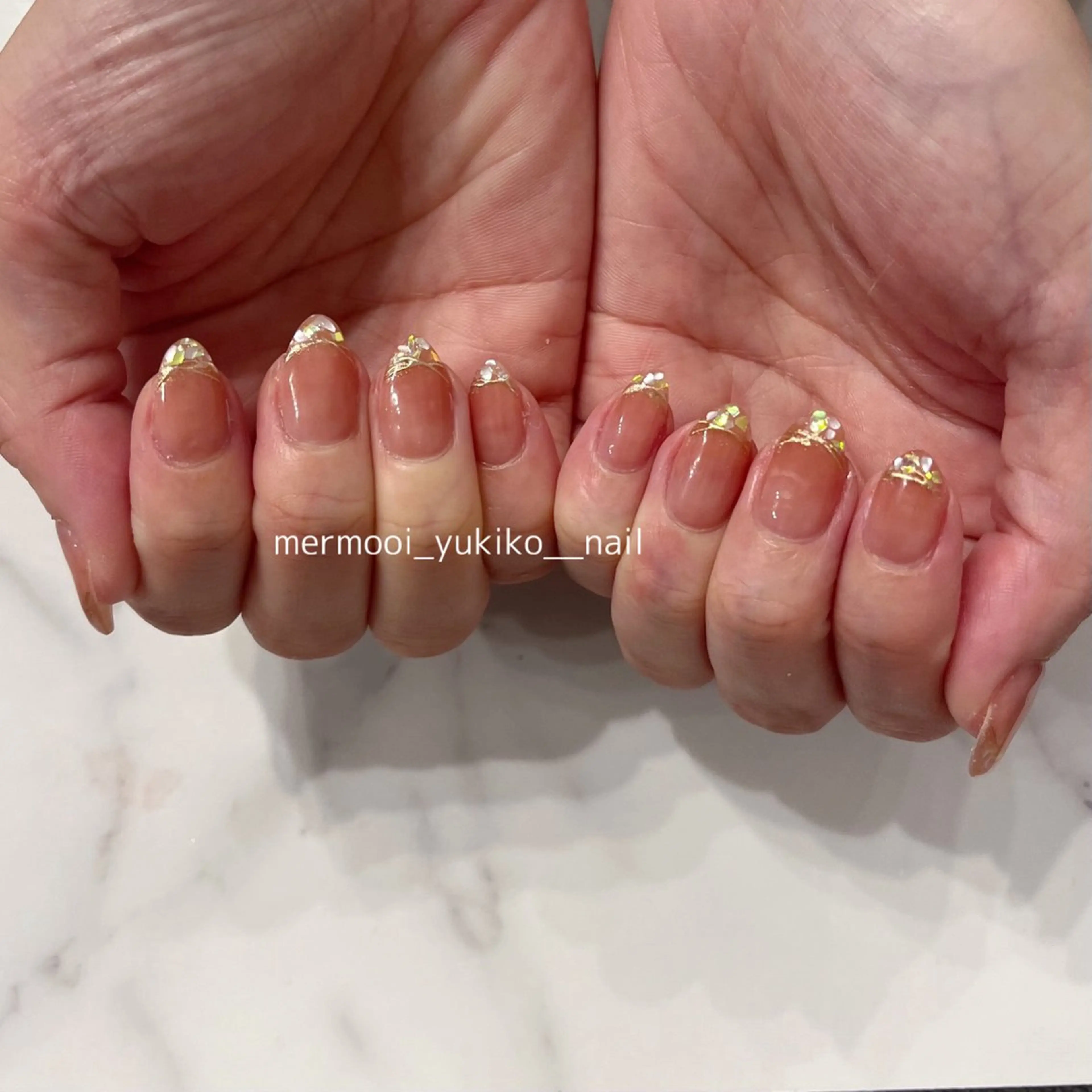 ネイル クリアネイル フレンチネイル melumooi nailのネイルデザイン