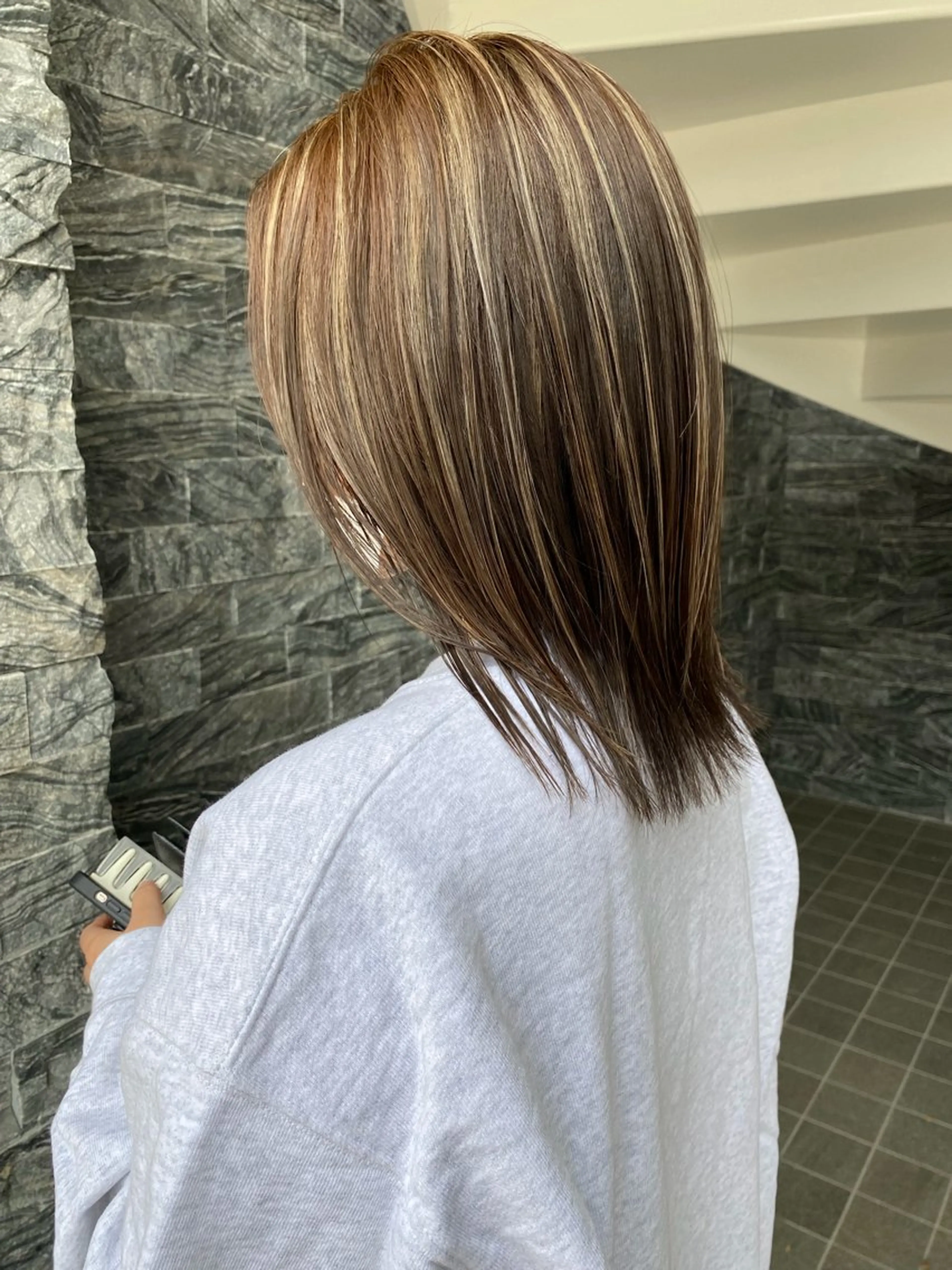 セミロング カット ヘアカラー 髪質改善/橿原神宮前 /藤田和輝のヘアスタイル