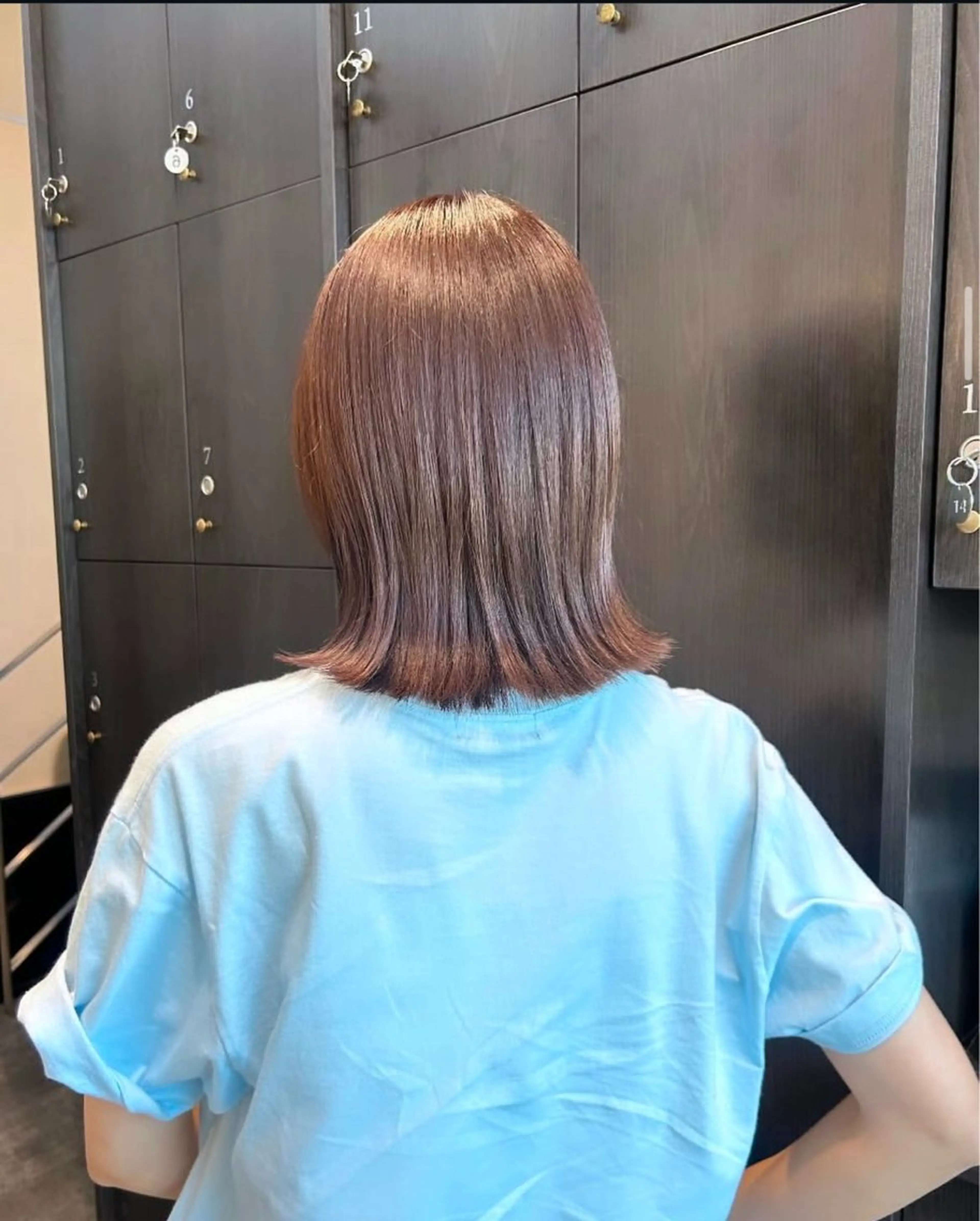 ミディアム カラー パーマ ヘアアレンジ キッズ ベージュカラー ブリーチ ブリーチなしカラー カット ヘアカラー stylist 🌸 kana.のヘアスタイル