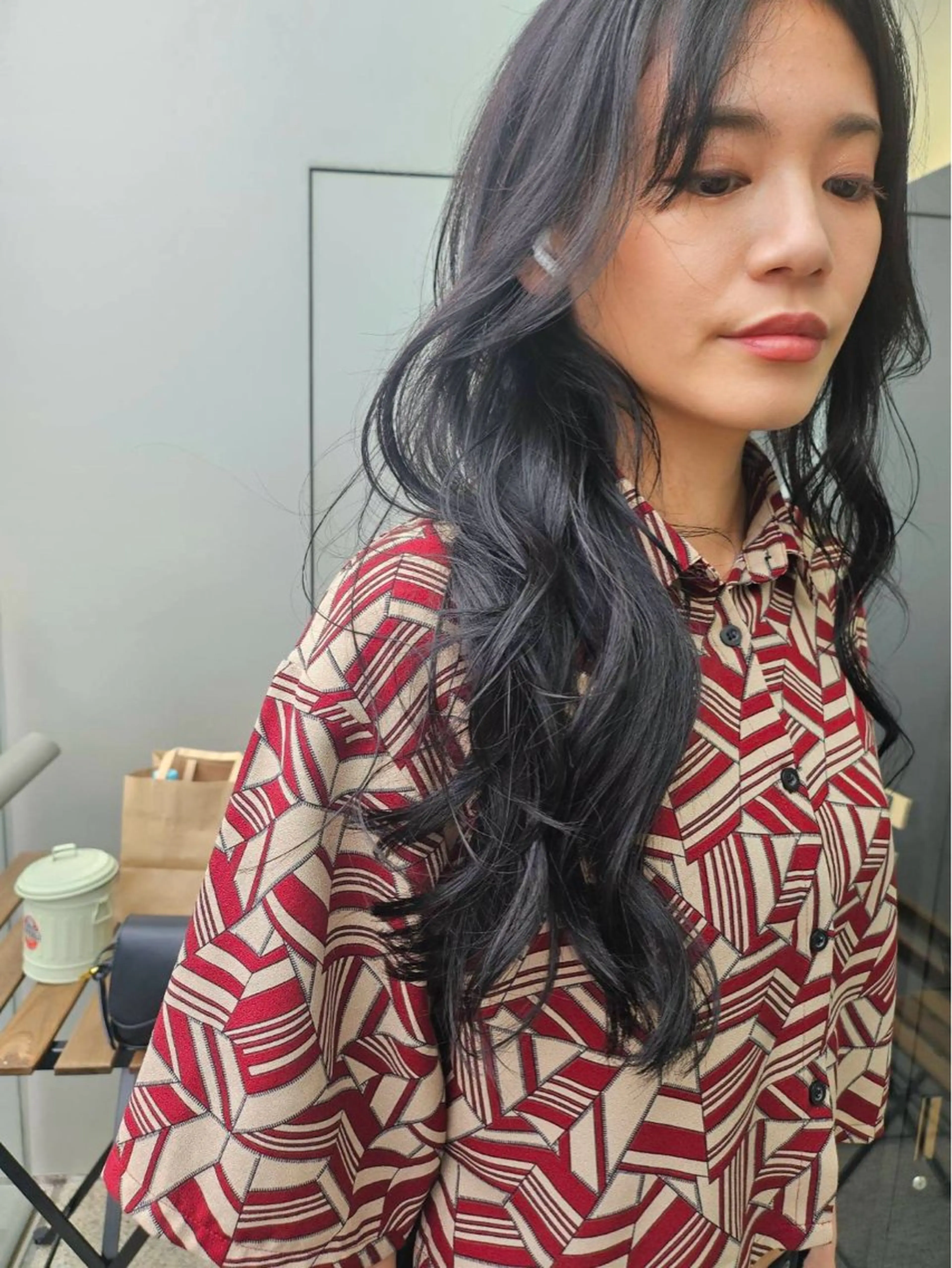 ミディアム カラー カット ヘアカラー トリートメント 【銀座】艶髪/上品な カラー特化/涼/駅近のヘアスタイル