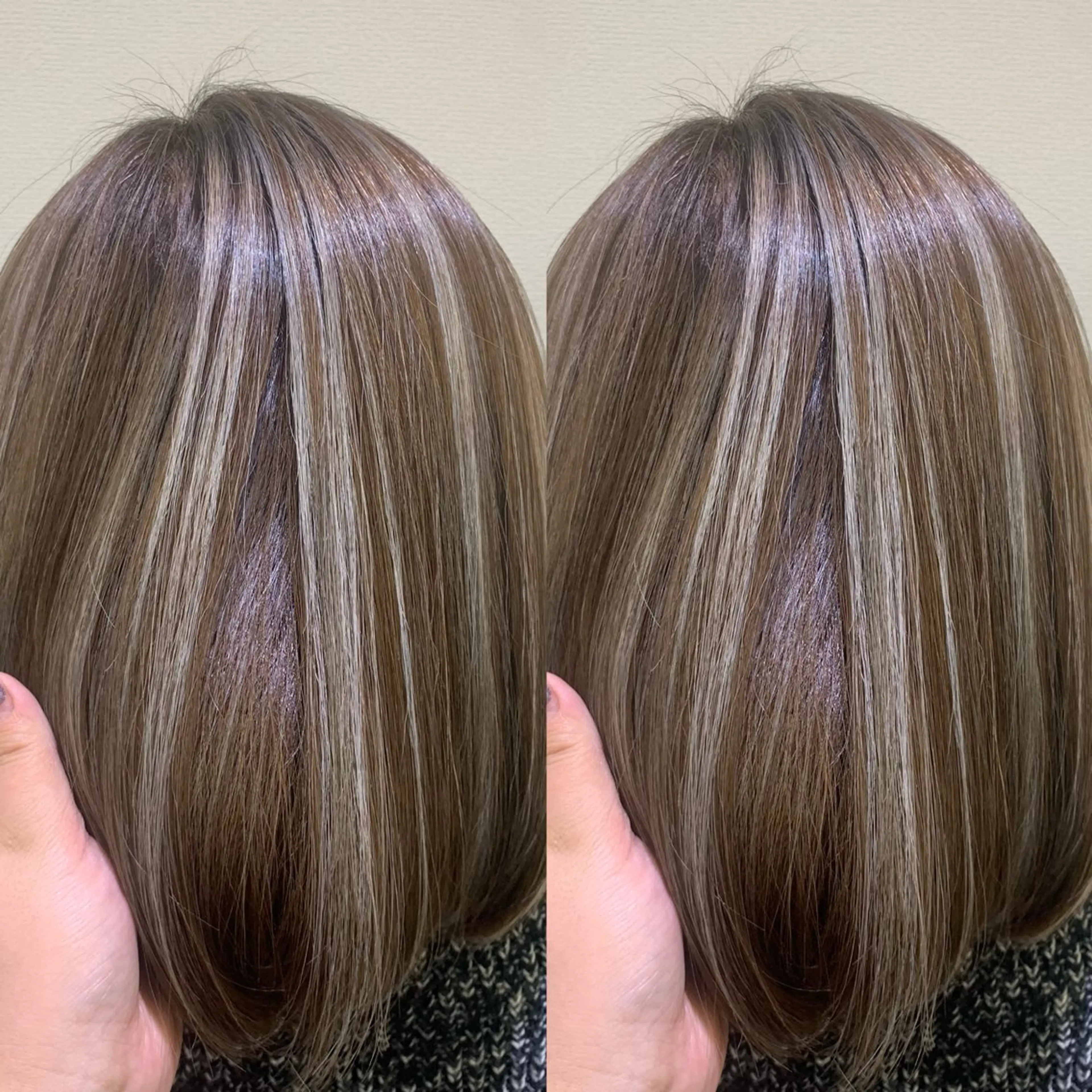 ミディアム カット ヘアカラー ブリーチ無しカラー✨ 美鈴のヘアスタイル