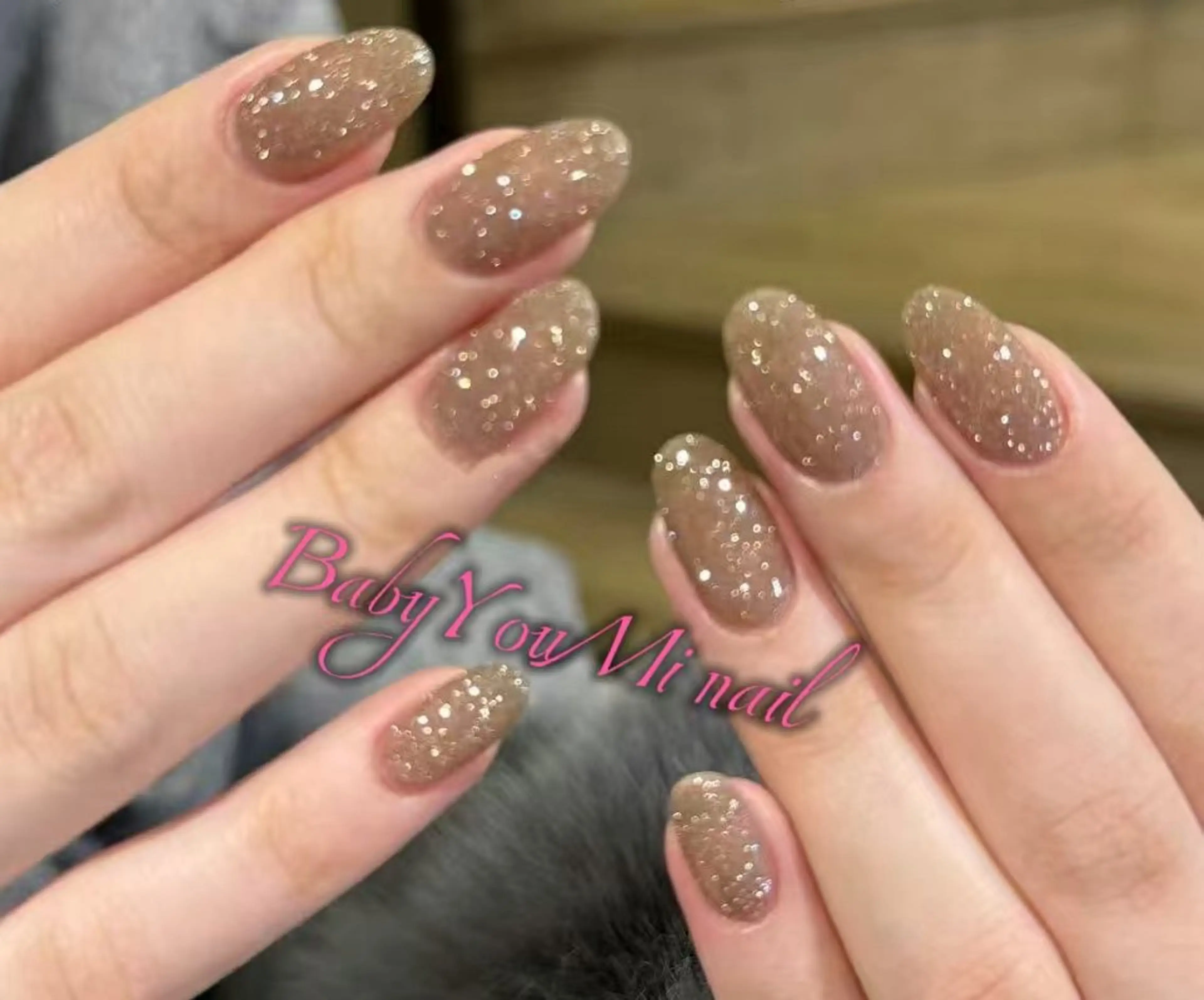 ネイル オーロラネイル 成人式 フットネイル フレンチネイル ジェルネイル ハンドネイル BabyYouMi nailのネイルデザイン