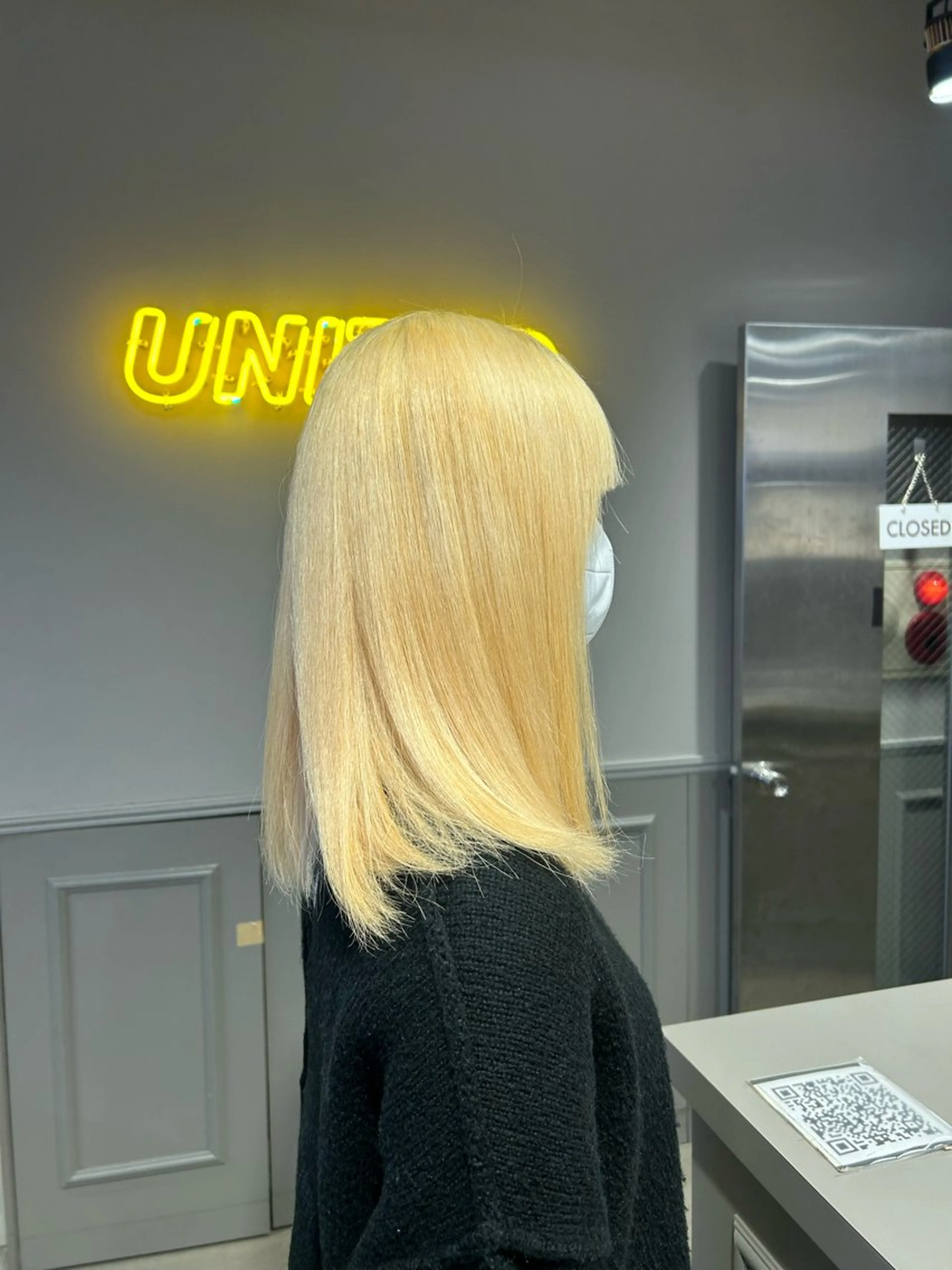 セミロング カラー ヘアカラー ヘアセット 韓国/トレンド レイヤー【101】のヘアスタイル