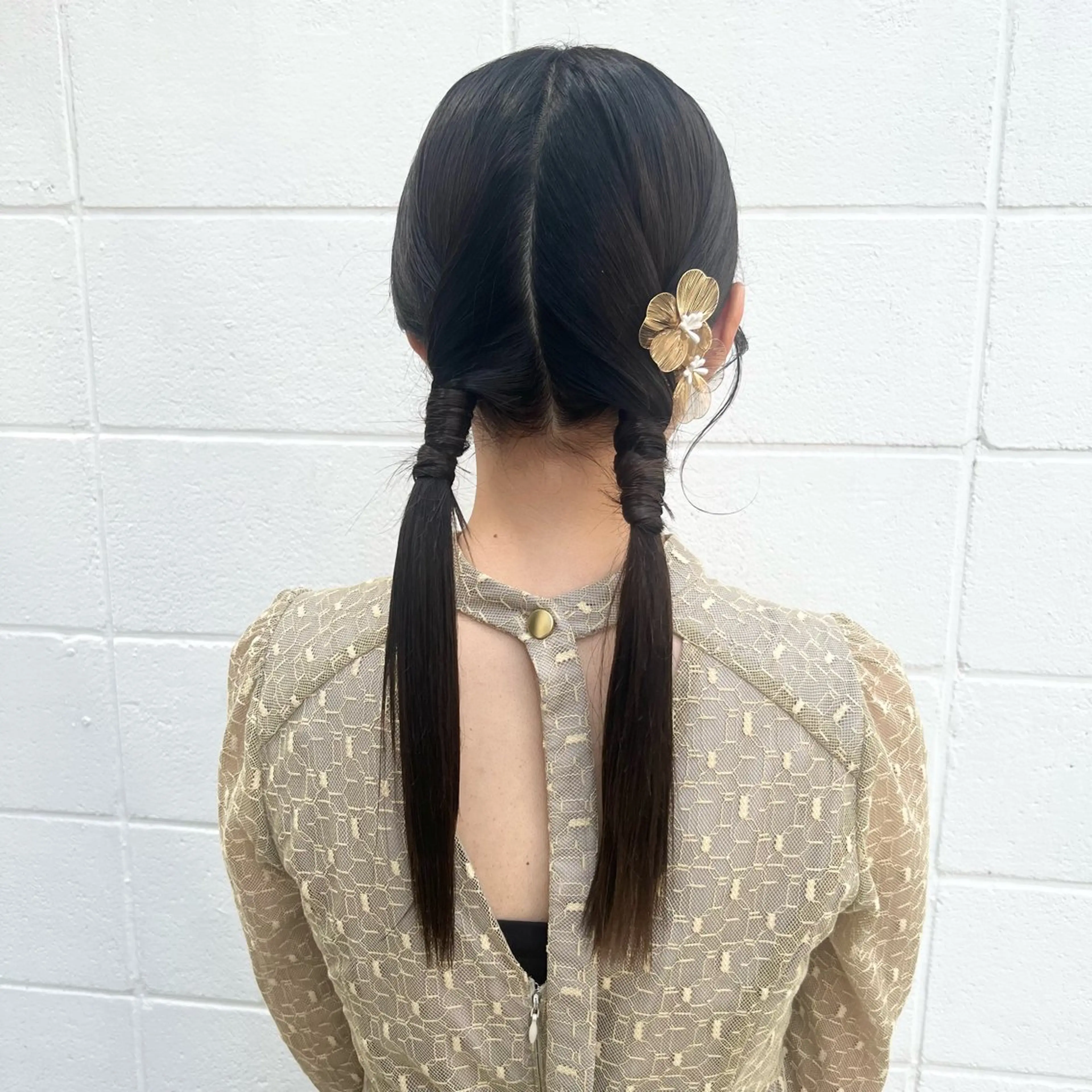 ヘアアレンジ 結婚式・ブライダル ヘアセット インナーカラー♡ Nanakoのヘアスタイル