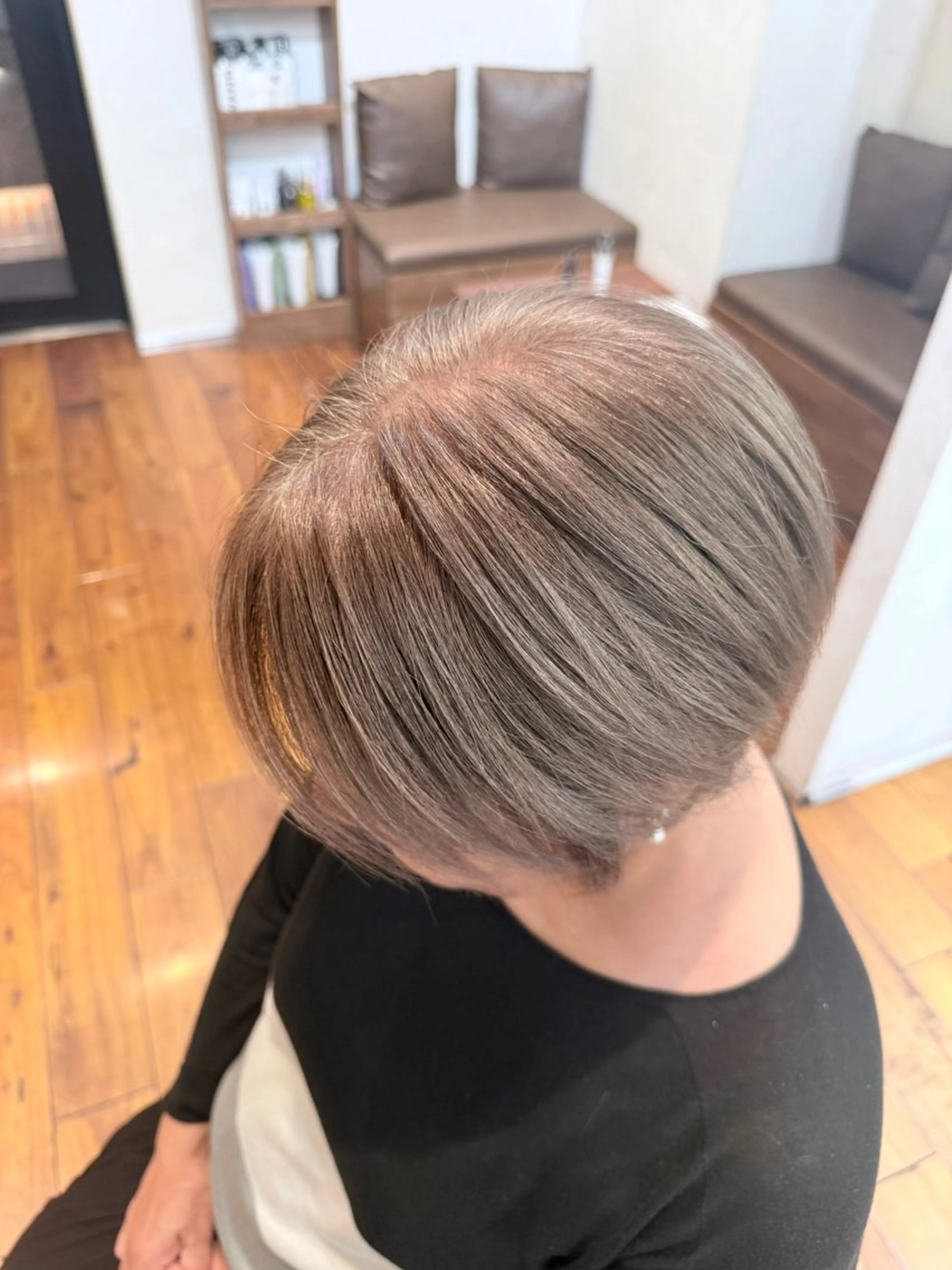 ショート カラー カット ヘアカラー トリートメント 白髪率別白髪ぼかし /なおき/表参道のヘアスタイル