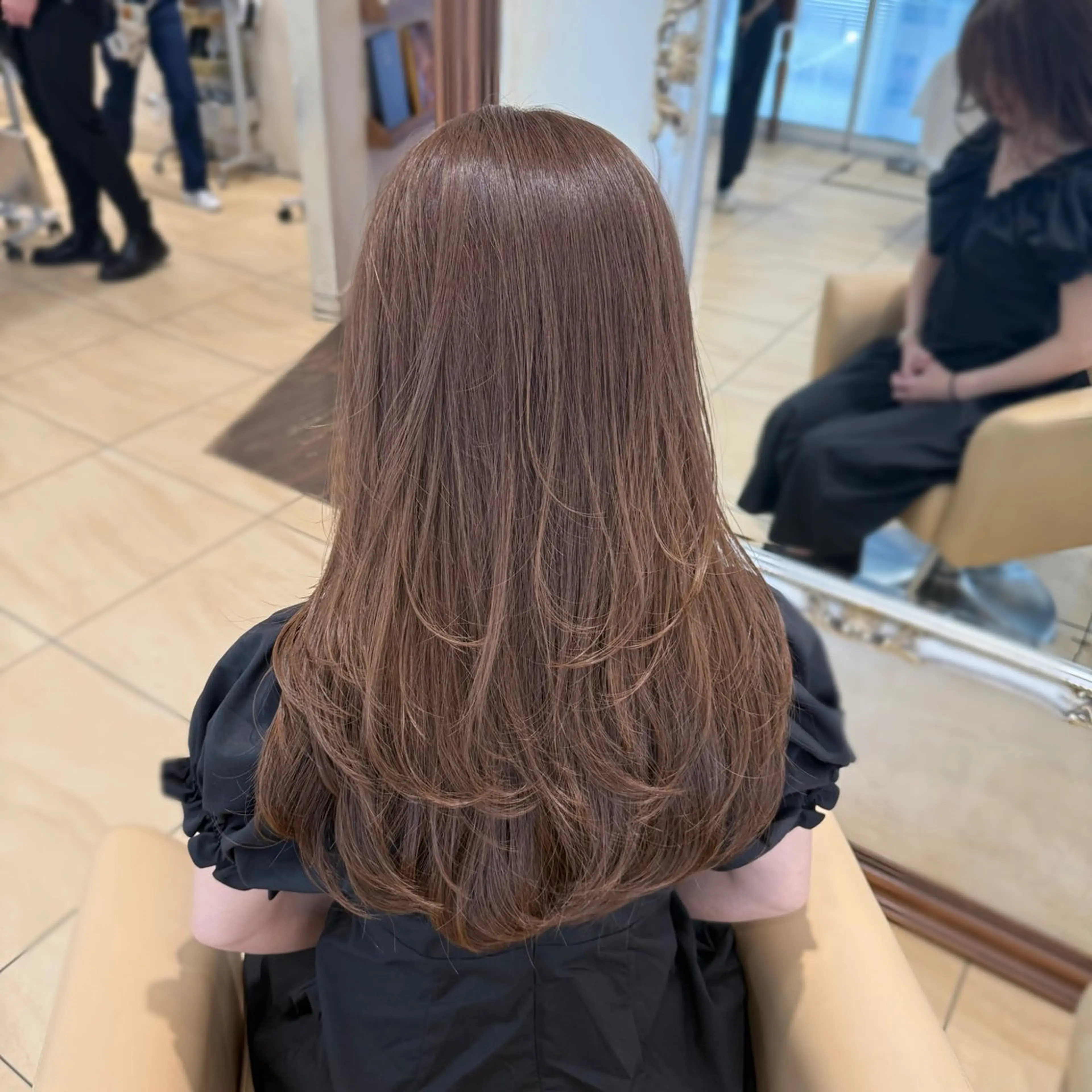 カラー ベージュカラー ヘアカラー ナツキ /縮毛矯正モデル募集のヘアスタイル