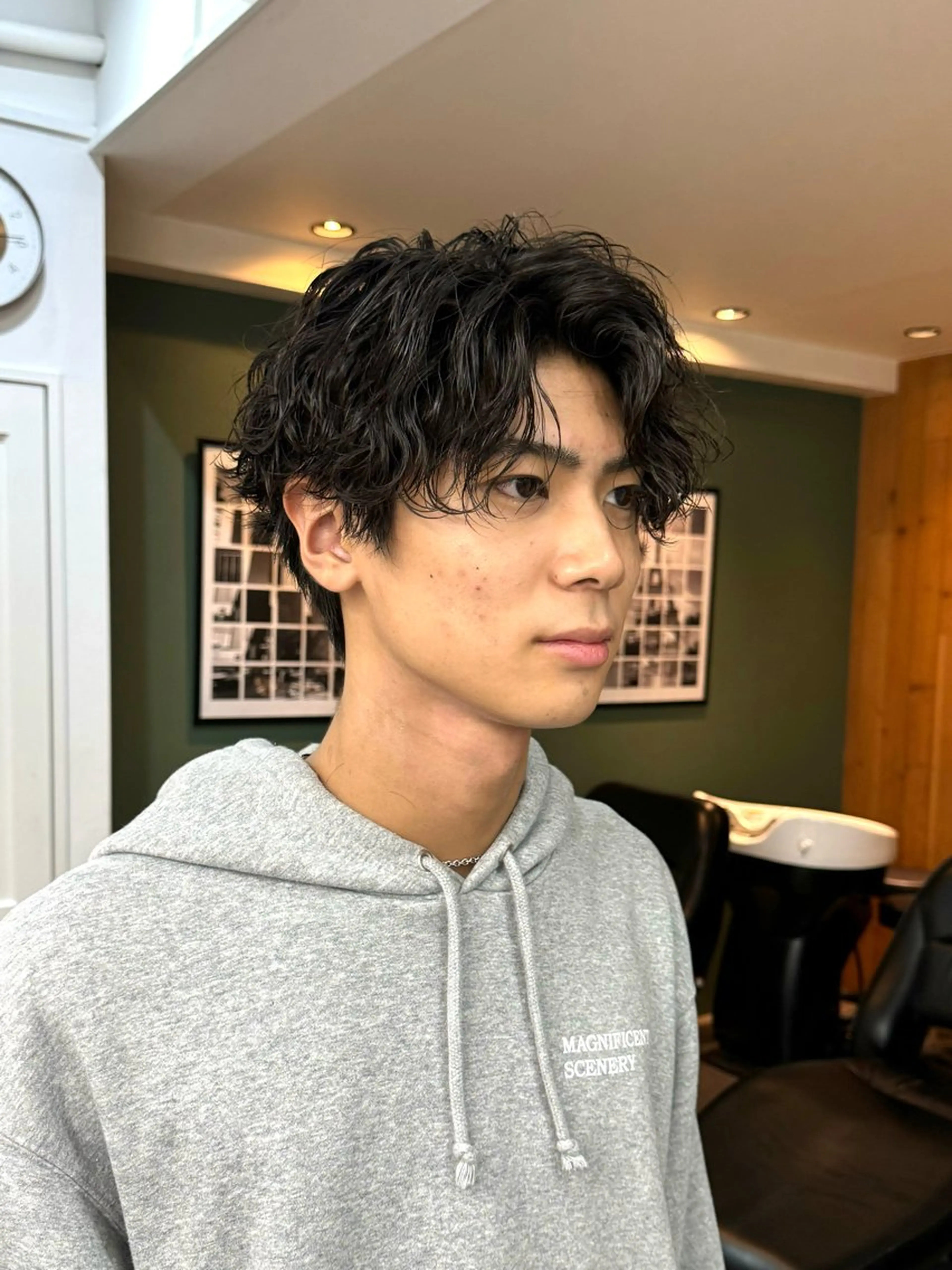 パーマ メンズ メンズパーマ 波巻きパーマ カット パーマ トリートメント シャドウパーマ/ 波巻パーマYu-Kiのヘアスタイル