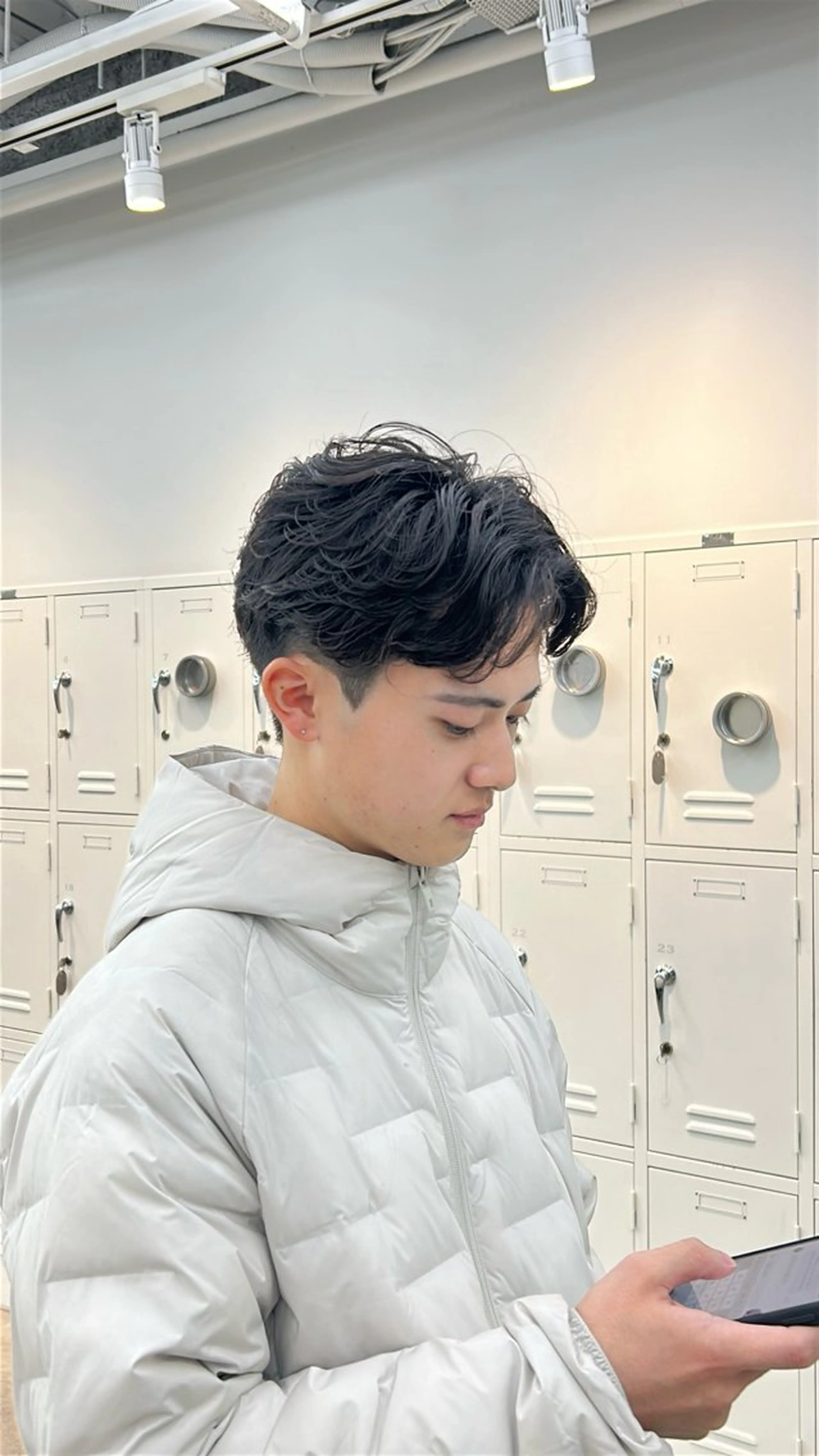 パーマ メンズ カット パーマ 湯浅禅也/プードル /波巻きパーマ/栄のヘアスタイル