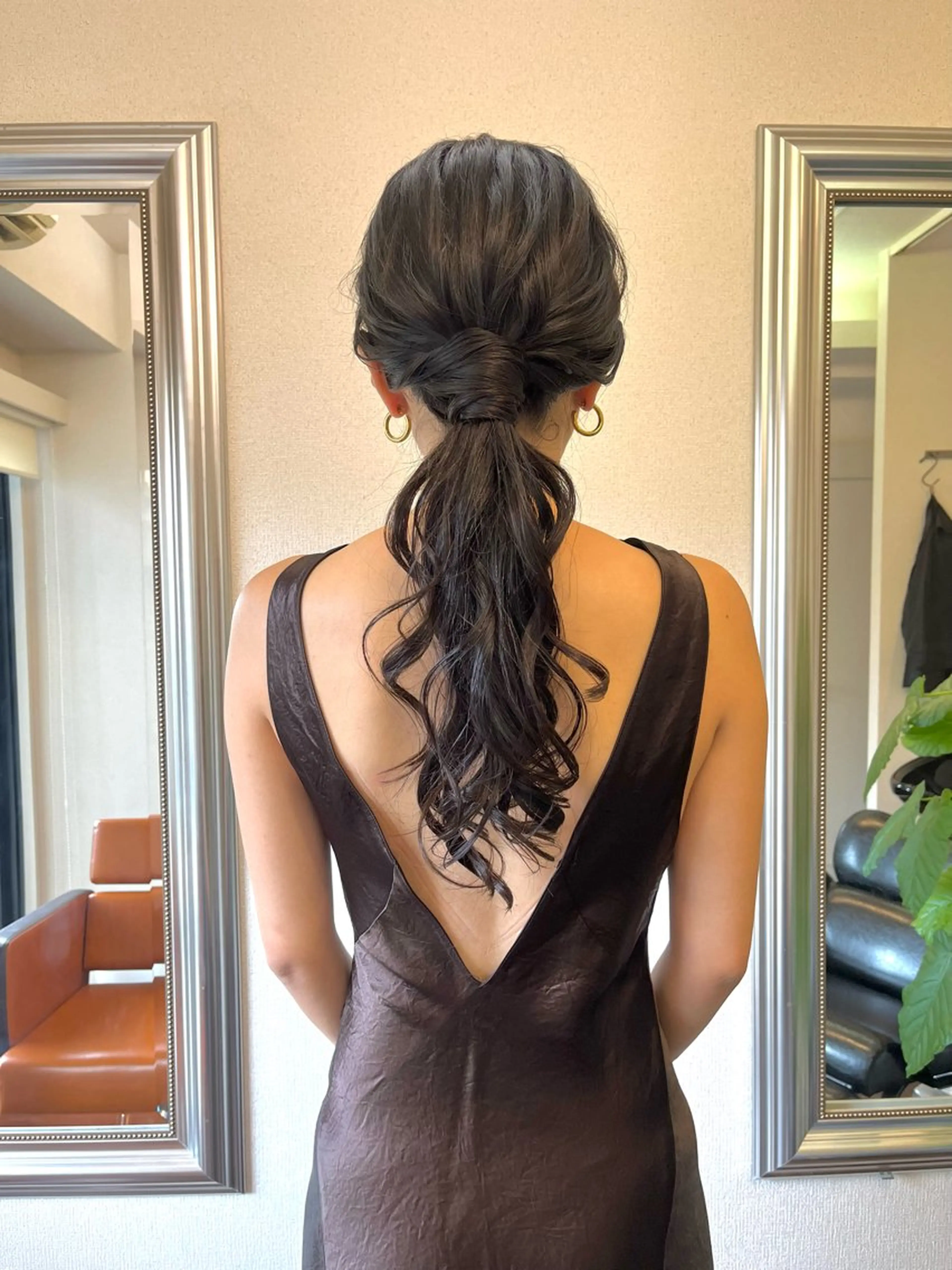 ロング カラー ヘアアレンジ ロング ヘアセット yukimi .のヘアスタイル