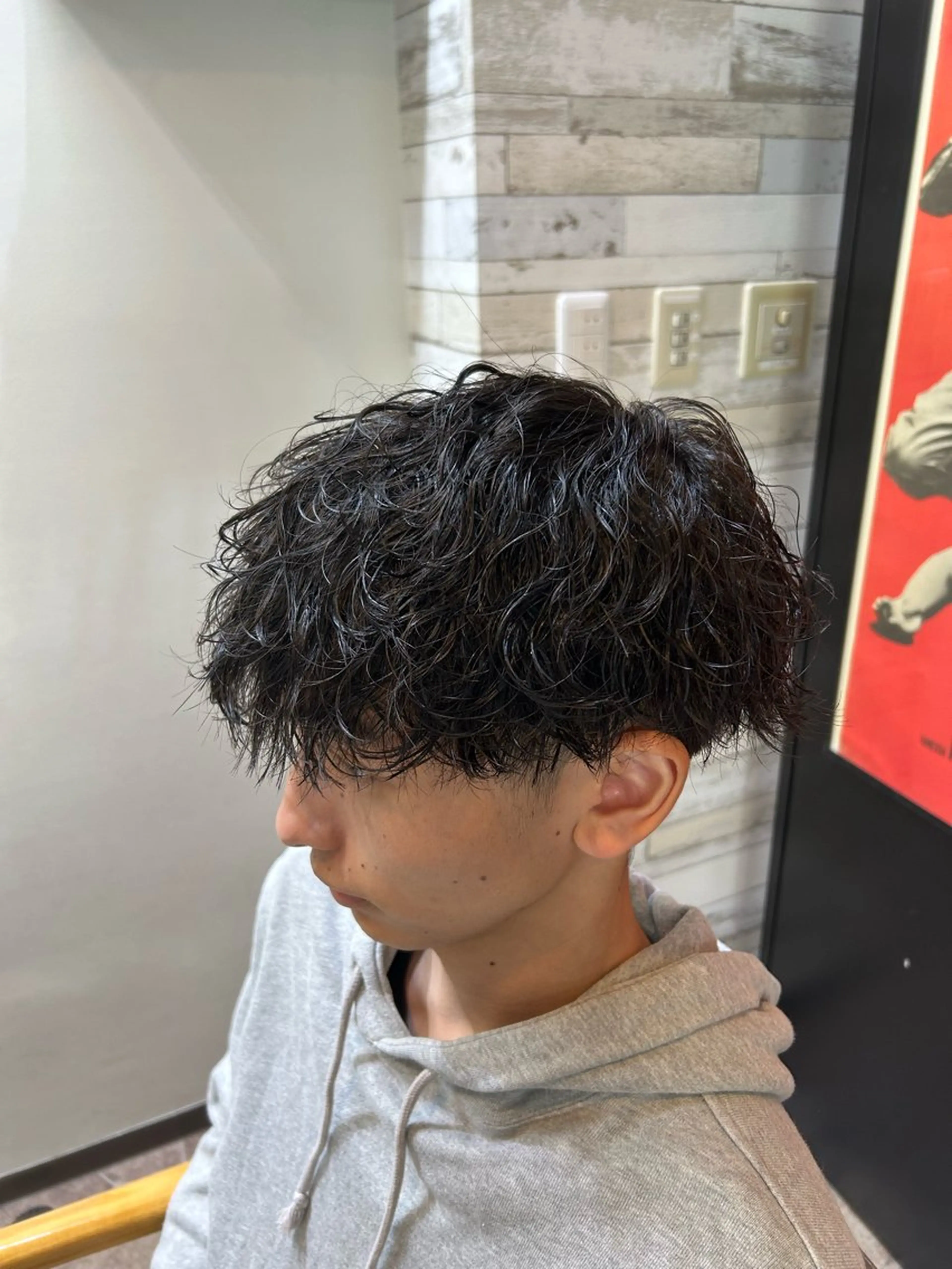 ショート パーマ メンズ カット パーマ HRK1st RYOKIのヘアスタイル
