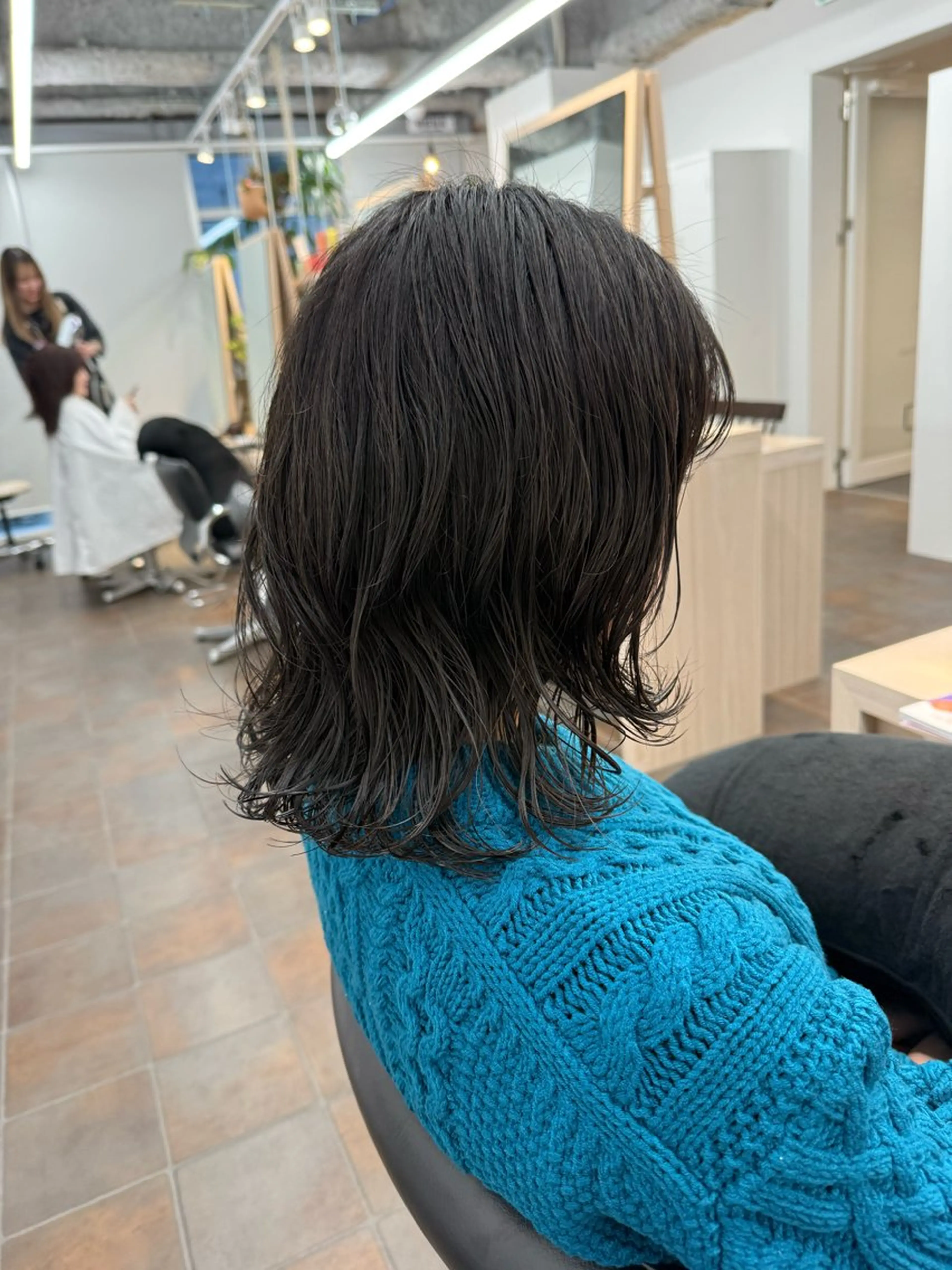 ミディアム カット パーマ トリートメント miwa/ボブパーマ /モードボブのヘアスタイル