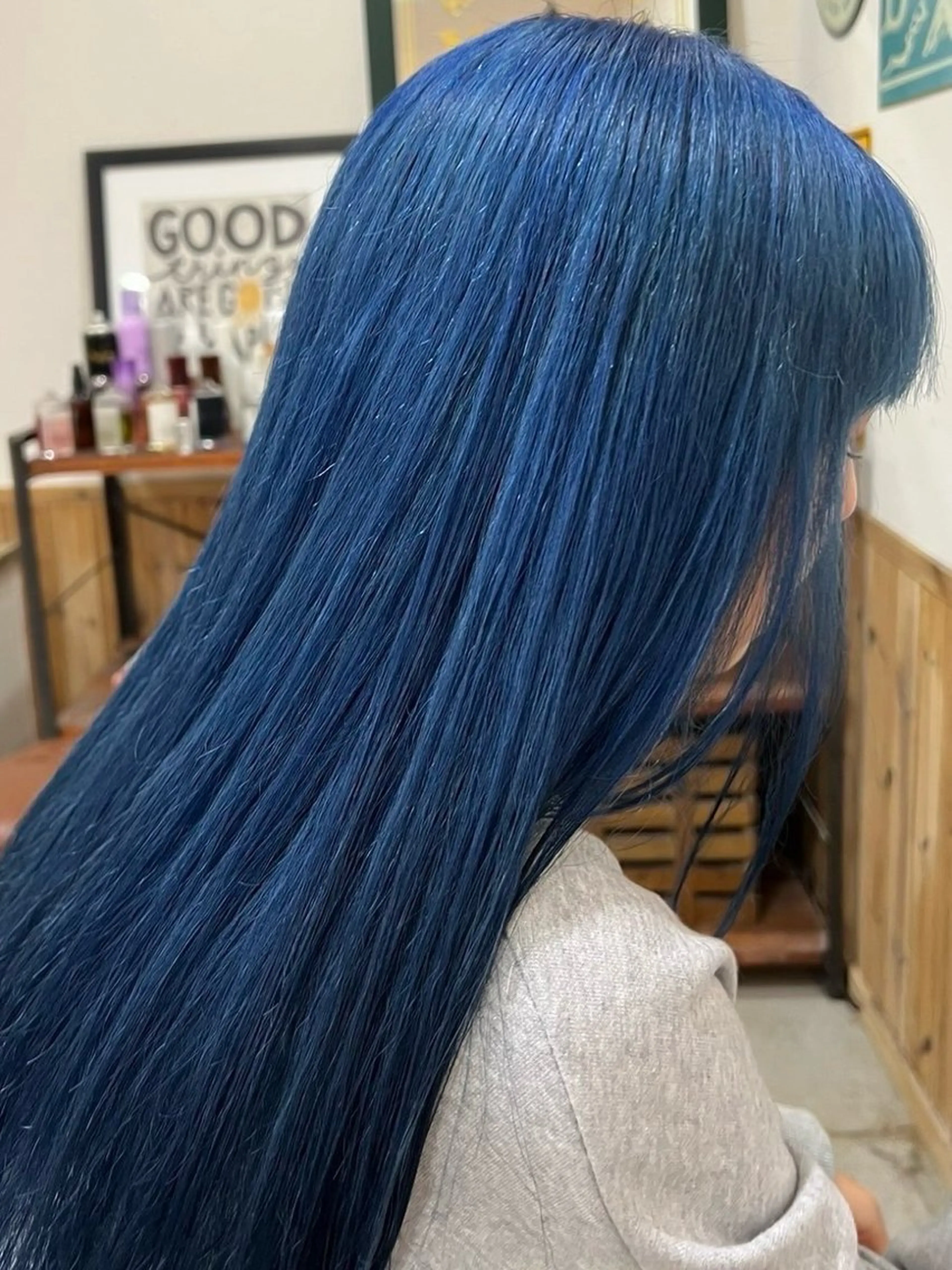 ロング カラー ヘアカラー トリートメント 🌈ダブルカラー🌈 💚みやのしんじ💚のヘアスタイル