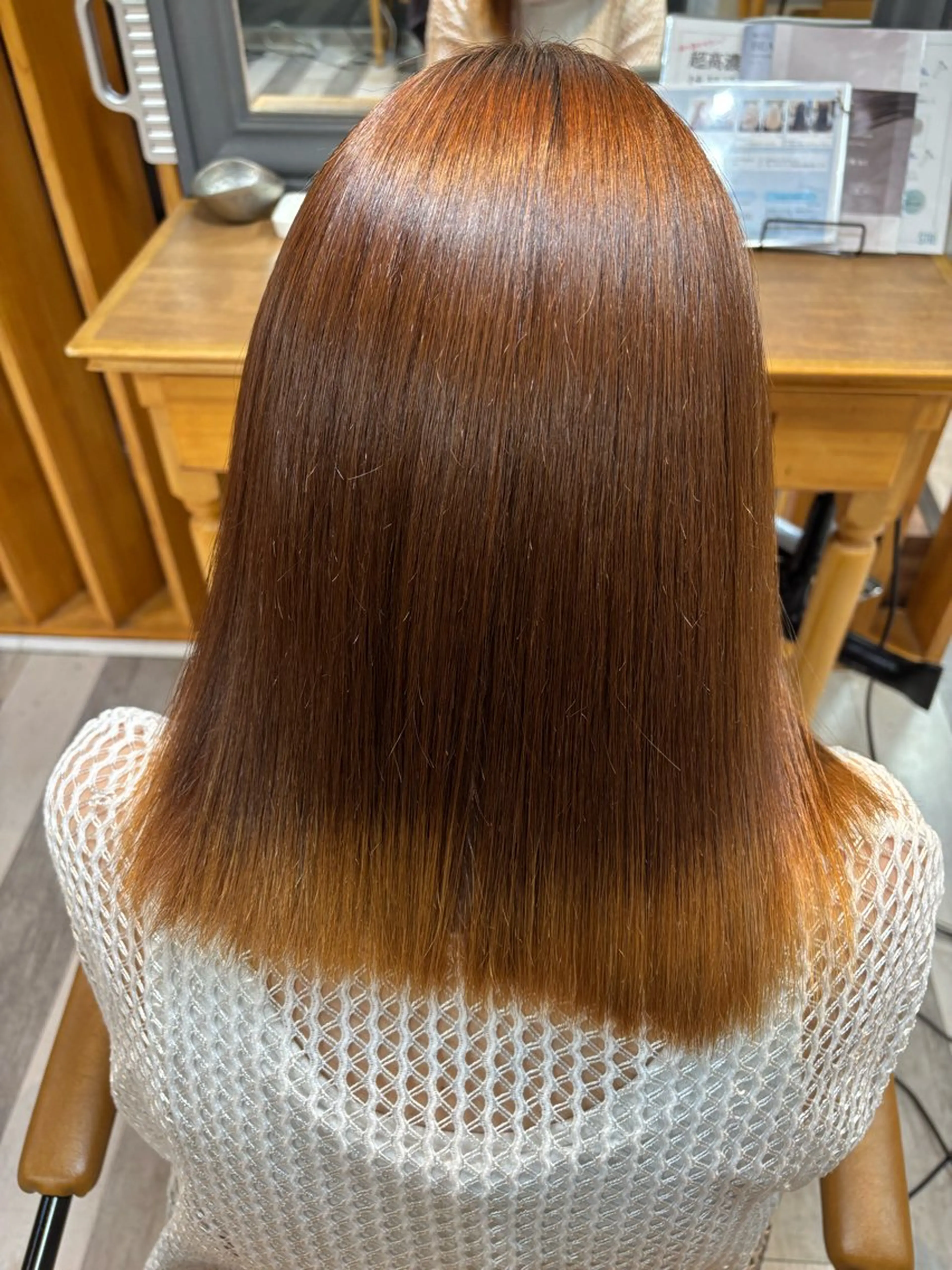 ミディアム 髪質改善 縮毛矯正 岡本樹一 🍁のヘアスタイル