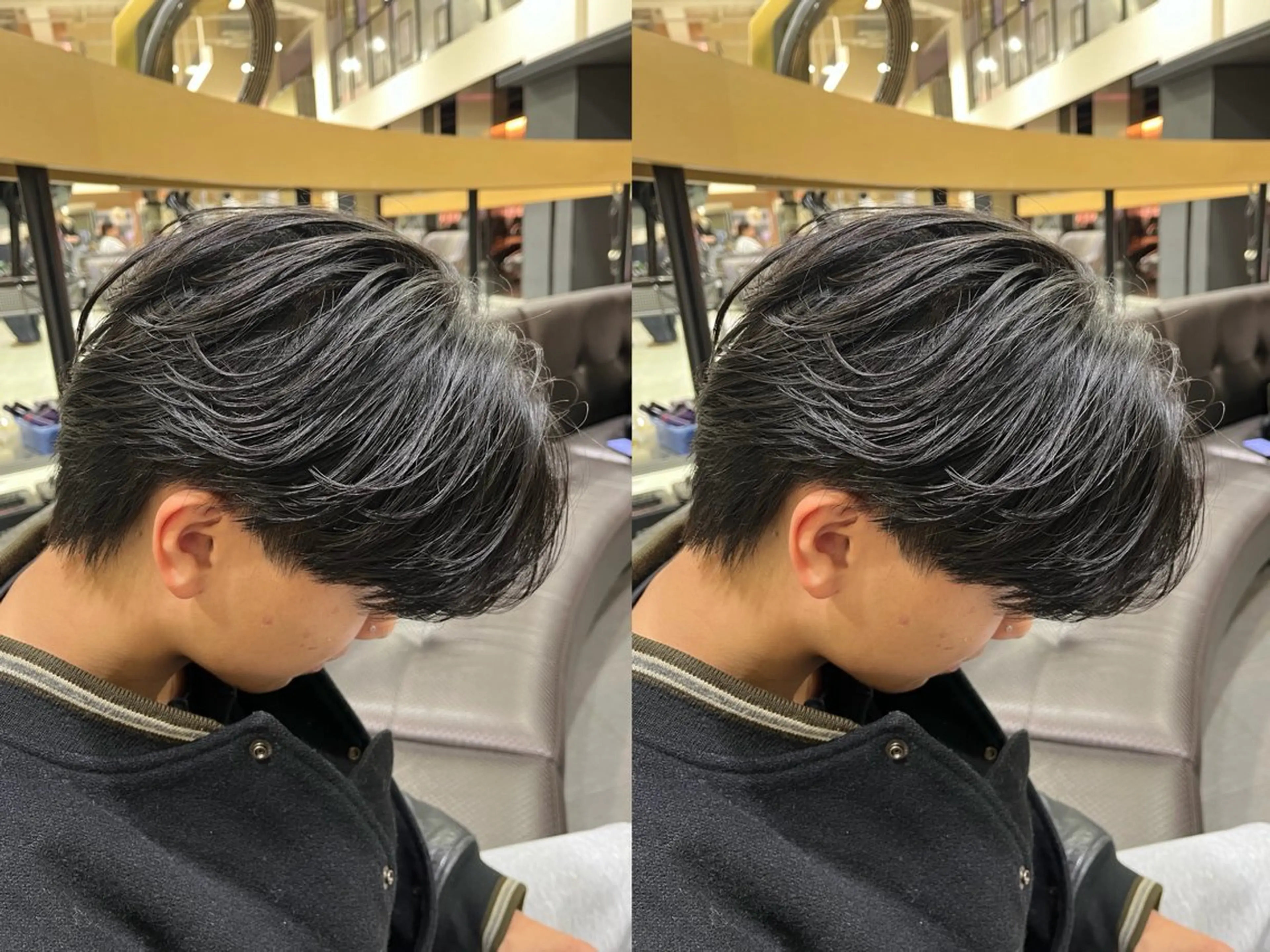 ミディアム メンズ シャドウパーマ/ピン パーマ/だいじゅのヘアスタイル