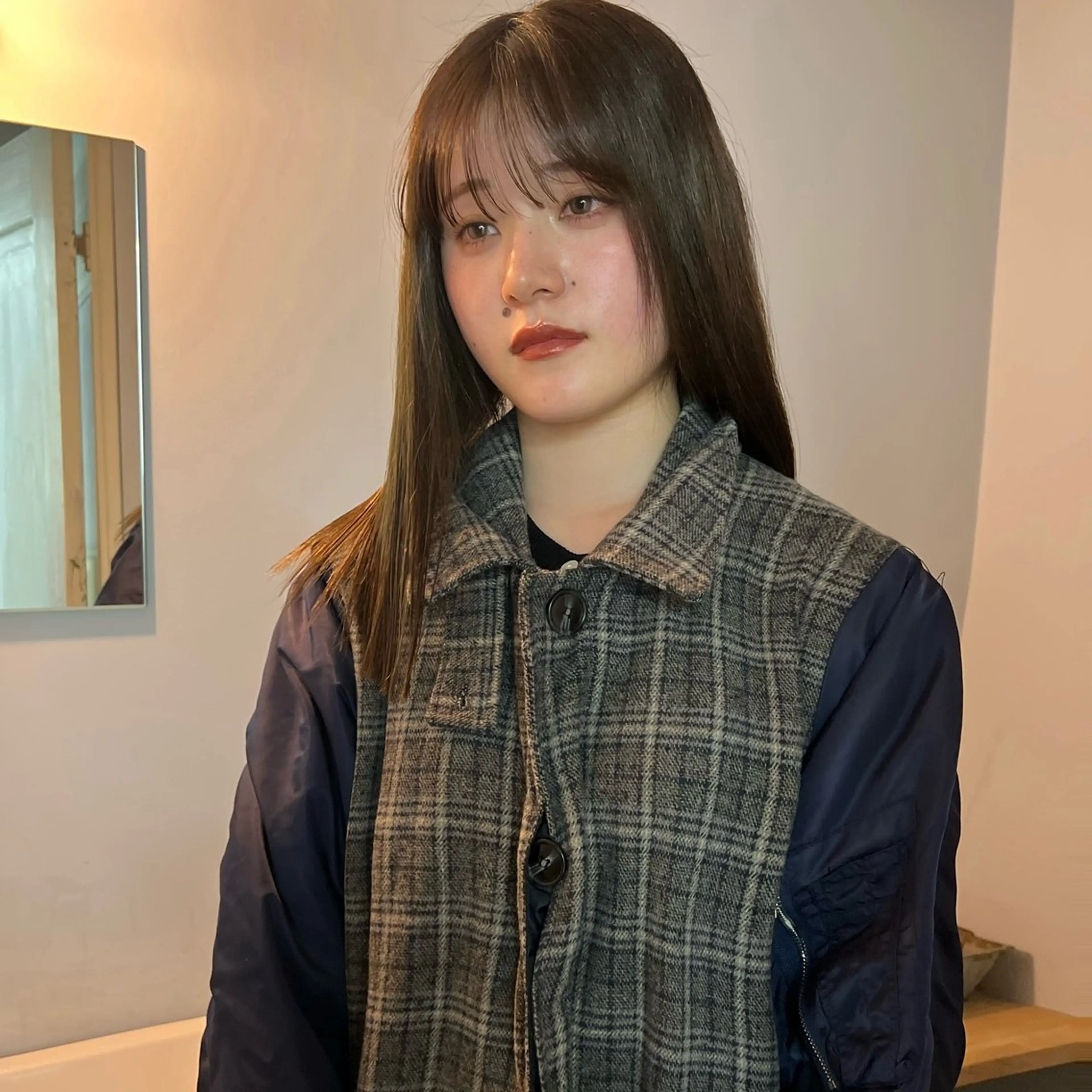 ロング 舟橋耀/ブリーチカラ ー/レイヤーカットのヘアスタイル