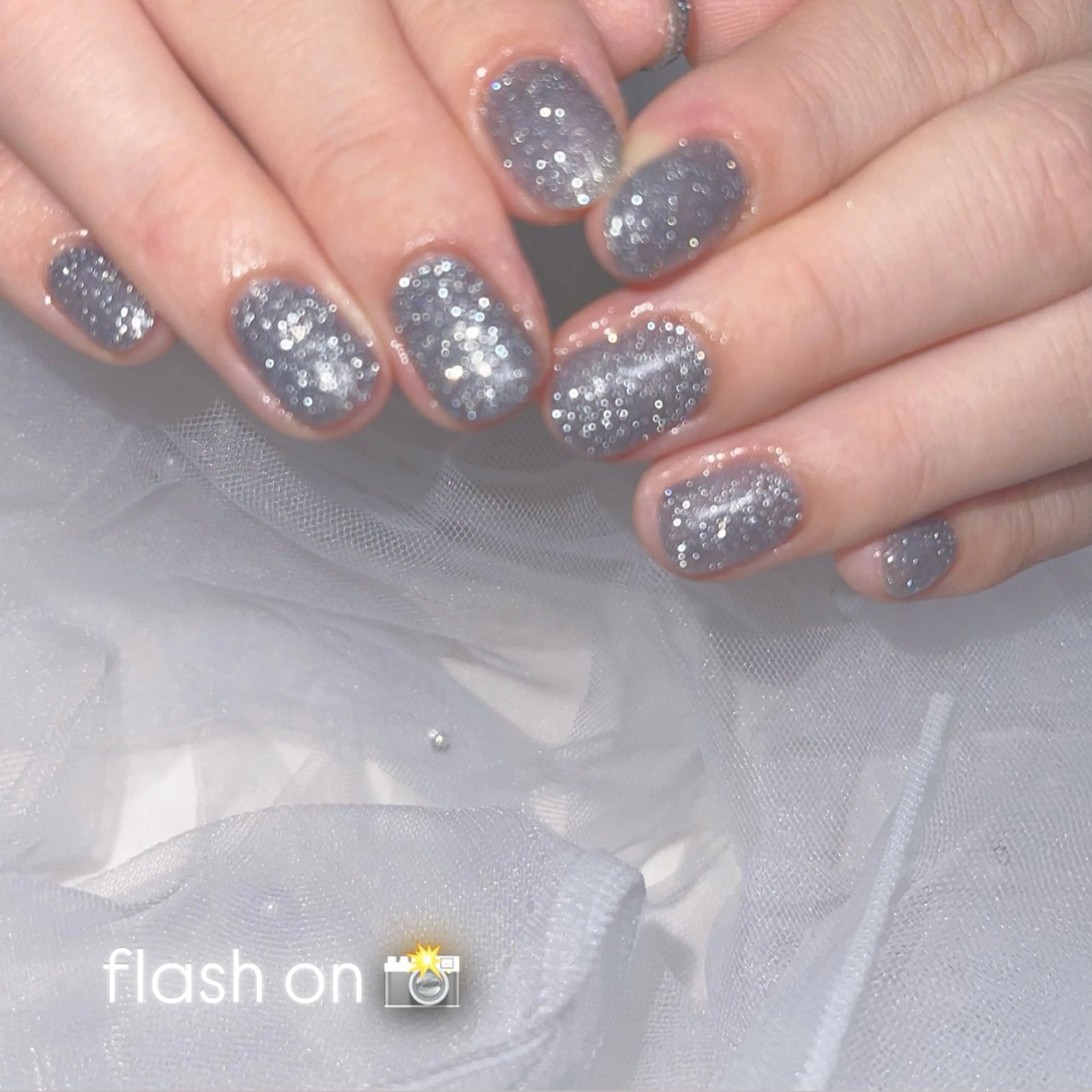 ネイル 長さ出し フラッシュネイル 韓国ネイル マグネットネイル ワンカラーネイル ハンドネイル RE SALONのネイルデザイン