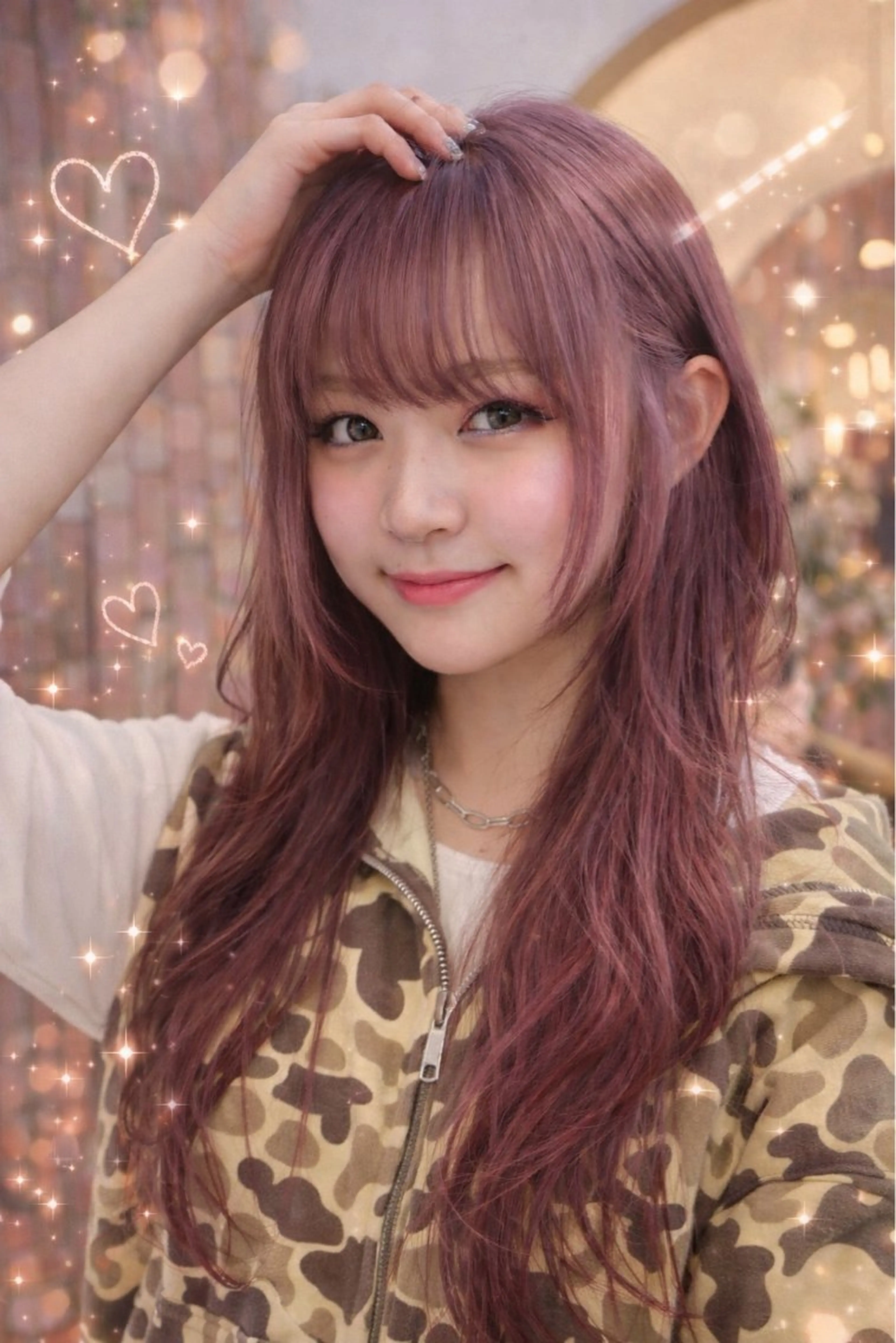 ロング カラー 柔らかい艶暖色 レイヤー🫧姫汝のヘアスタイル