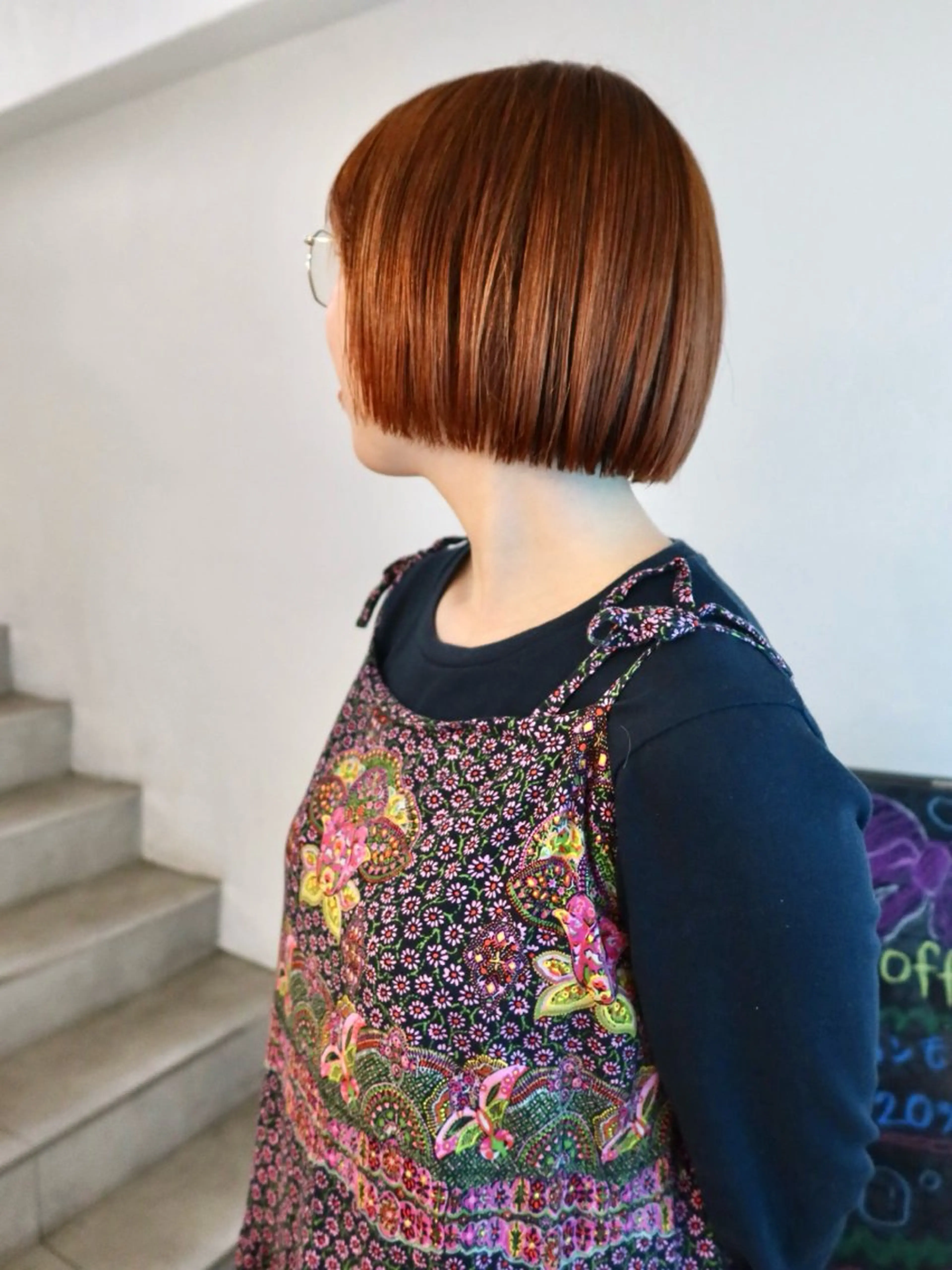 ショート カラー 顔周りカット/透明感 カラー✂️MEIのヘアスタイル