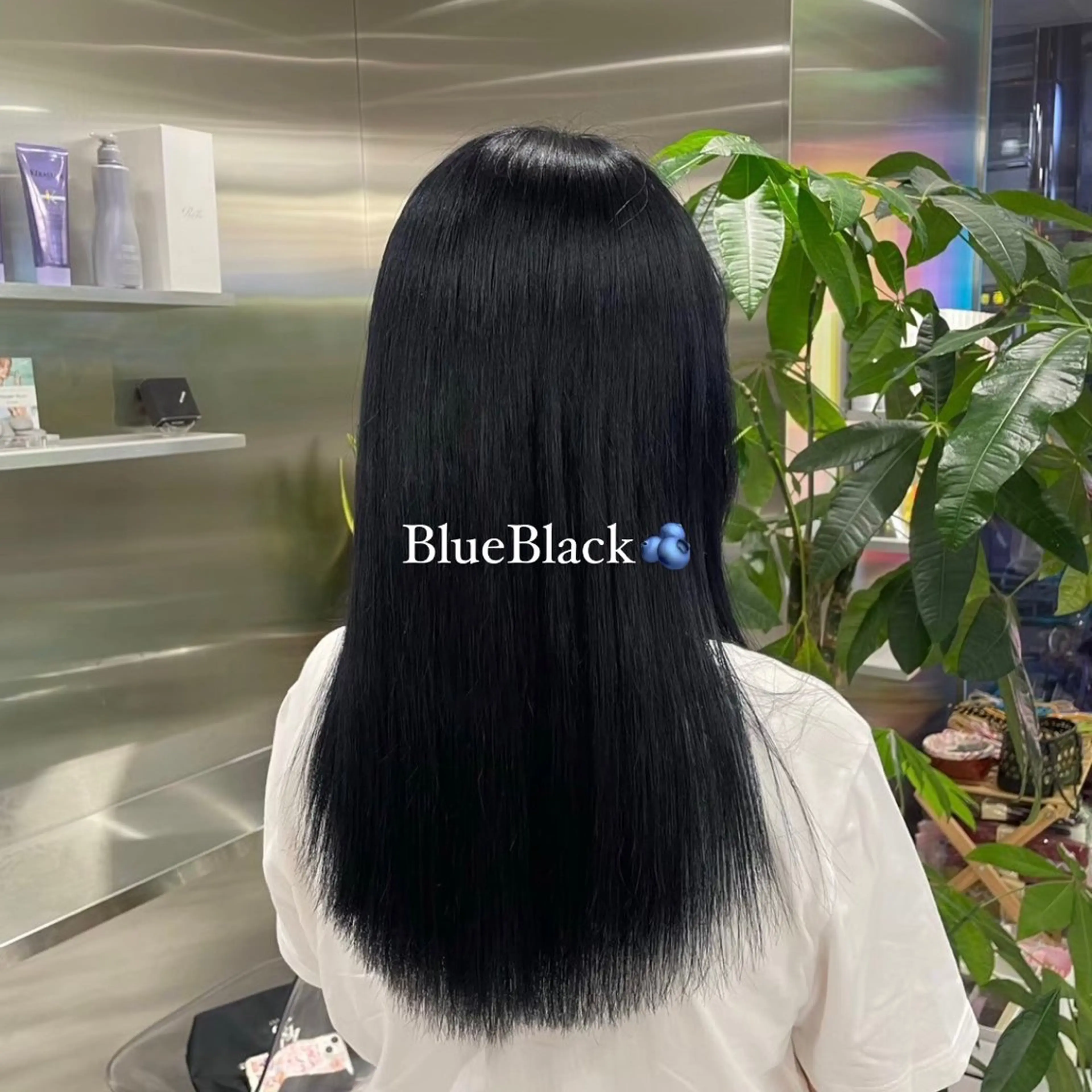 【就活･実習におすすめ❤️‍🔥】ブリーチなし/ブルーブラック💙の写真