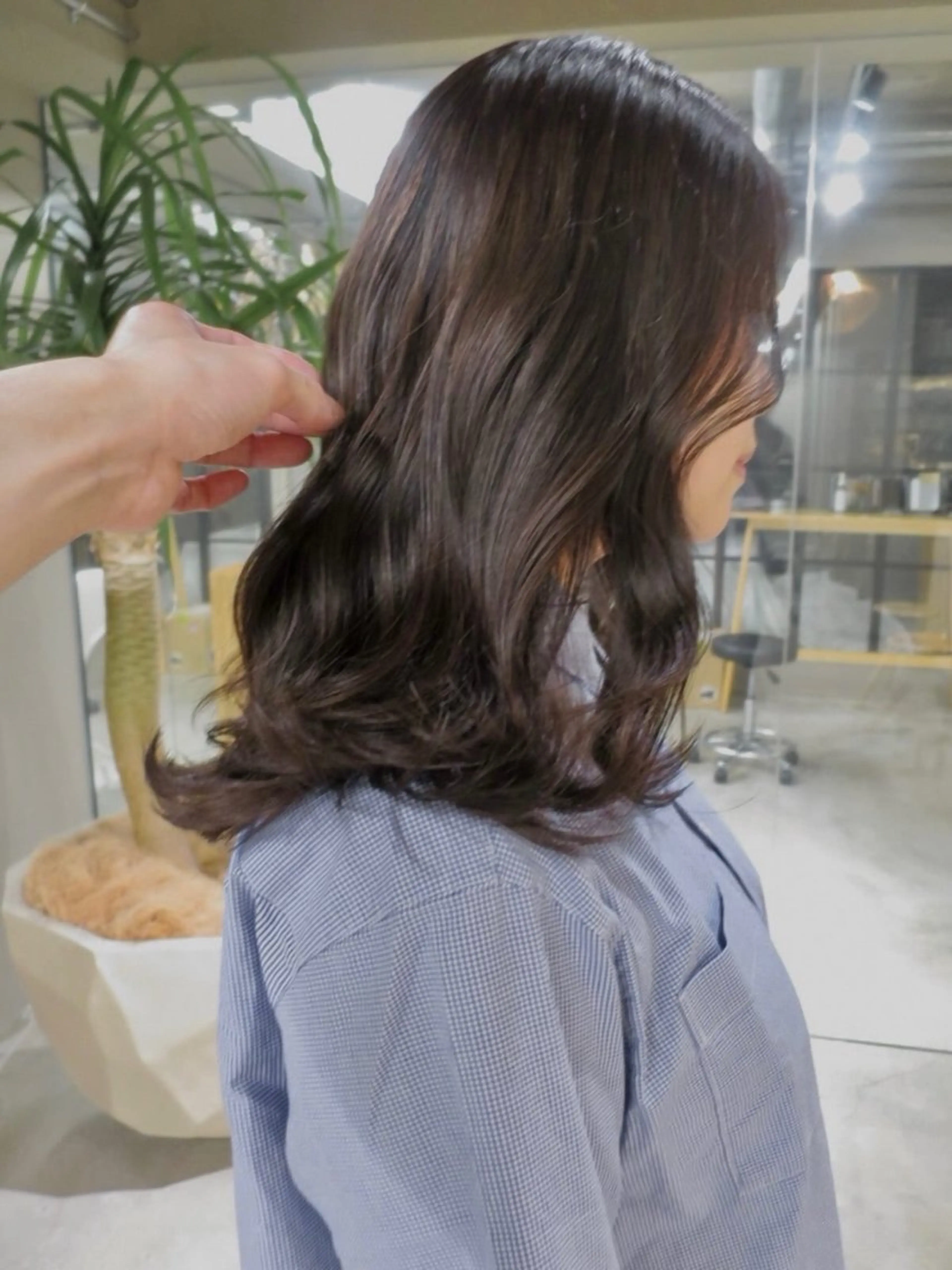 ミディアム カラー ブリーチ ブラウンカラー 透明感カラー ブリーチなしカラー カット ヘアカラー トリートメント yuma/カット カラーの似合わせ◎のヘアスタイル
