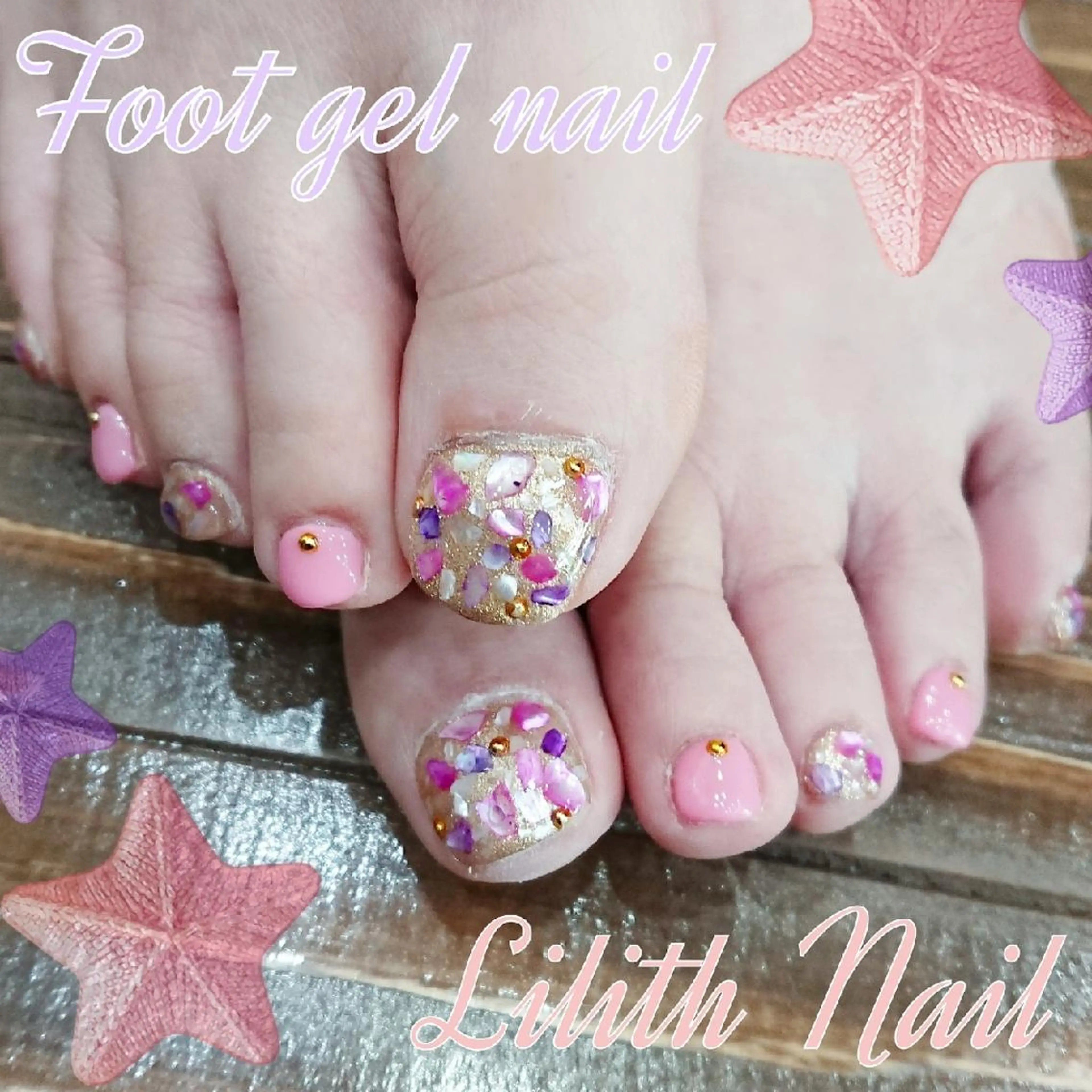 ネイル ピンク ハンドネイル Lilith Nailのネイルデザイン