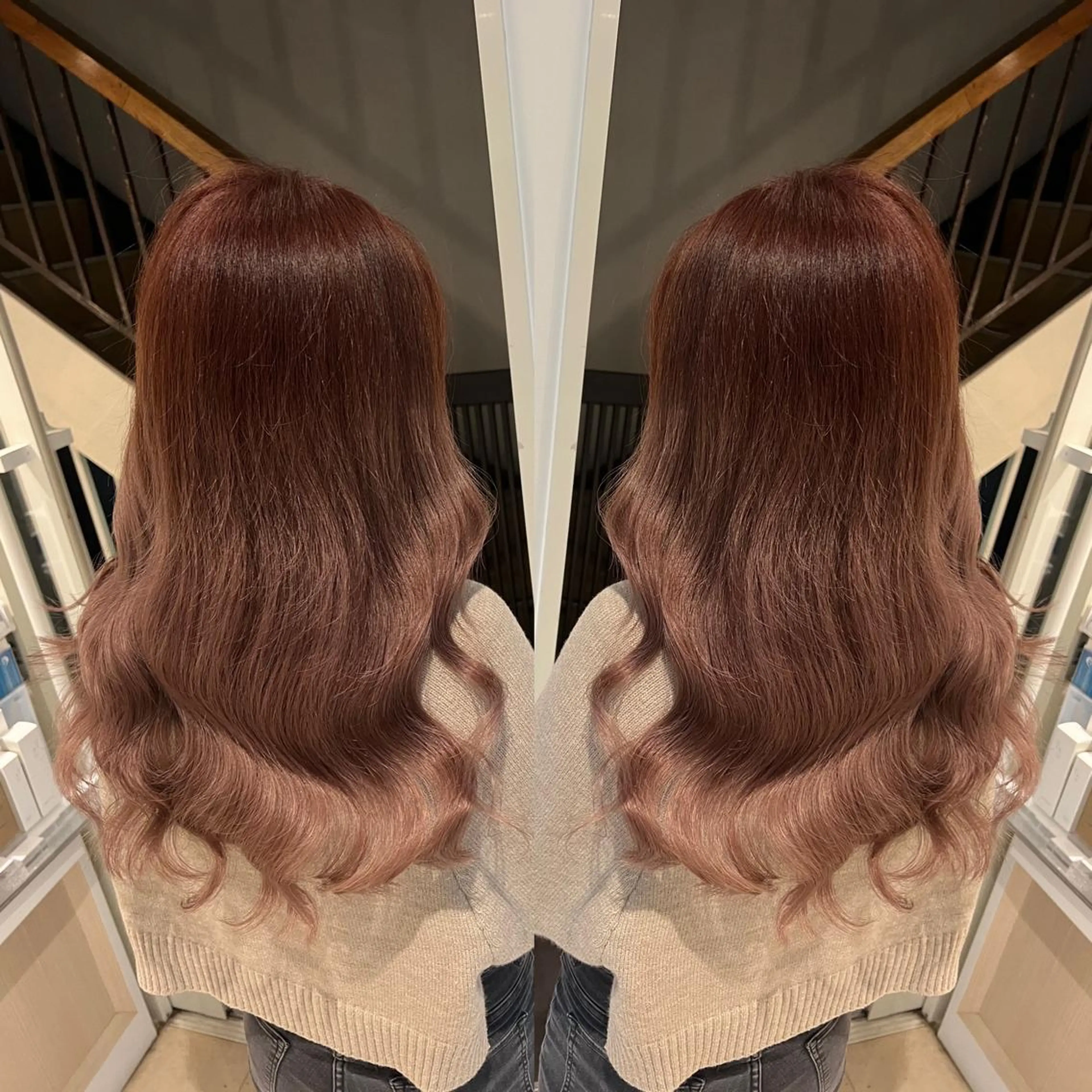 セミロング カラー ヘアアレンジ 🔥ハイトーンカラー ギャルNAOKI🔥のヘアスタイル