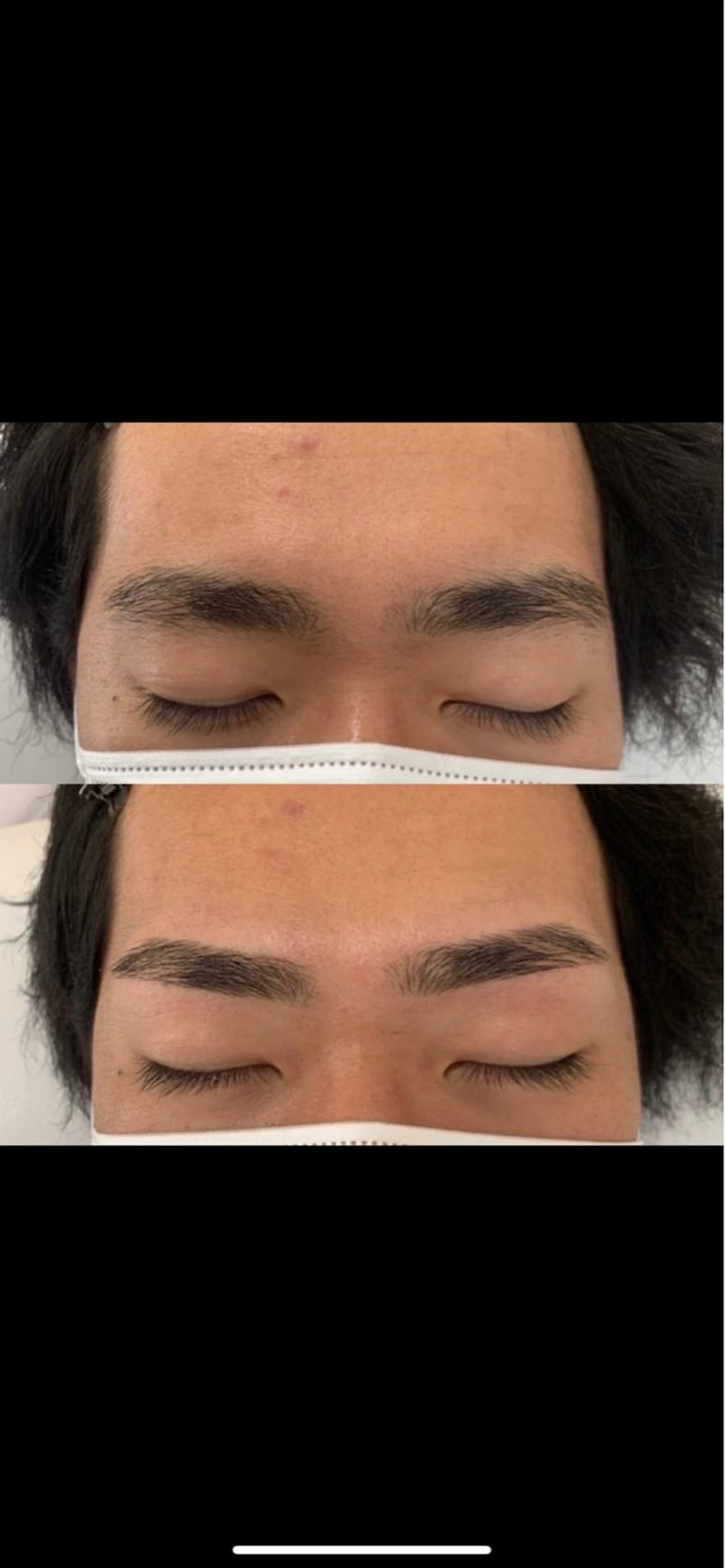 メンズ アイブロウ ホワイト ラッシュのマツエク・マツパデザイン