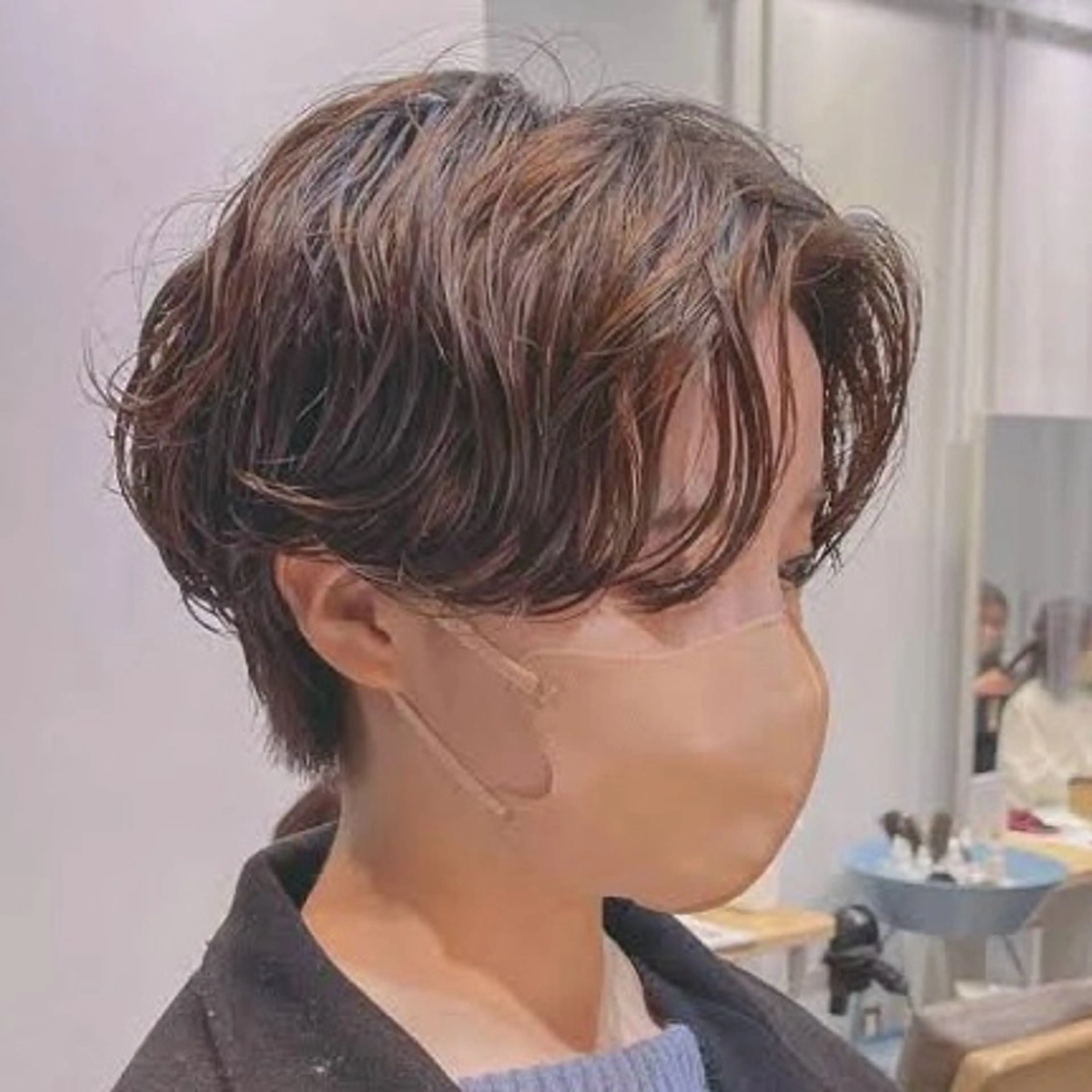 ショート パーマ 銀座美容師 末松知紘のヘアスタイル