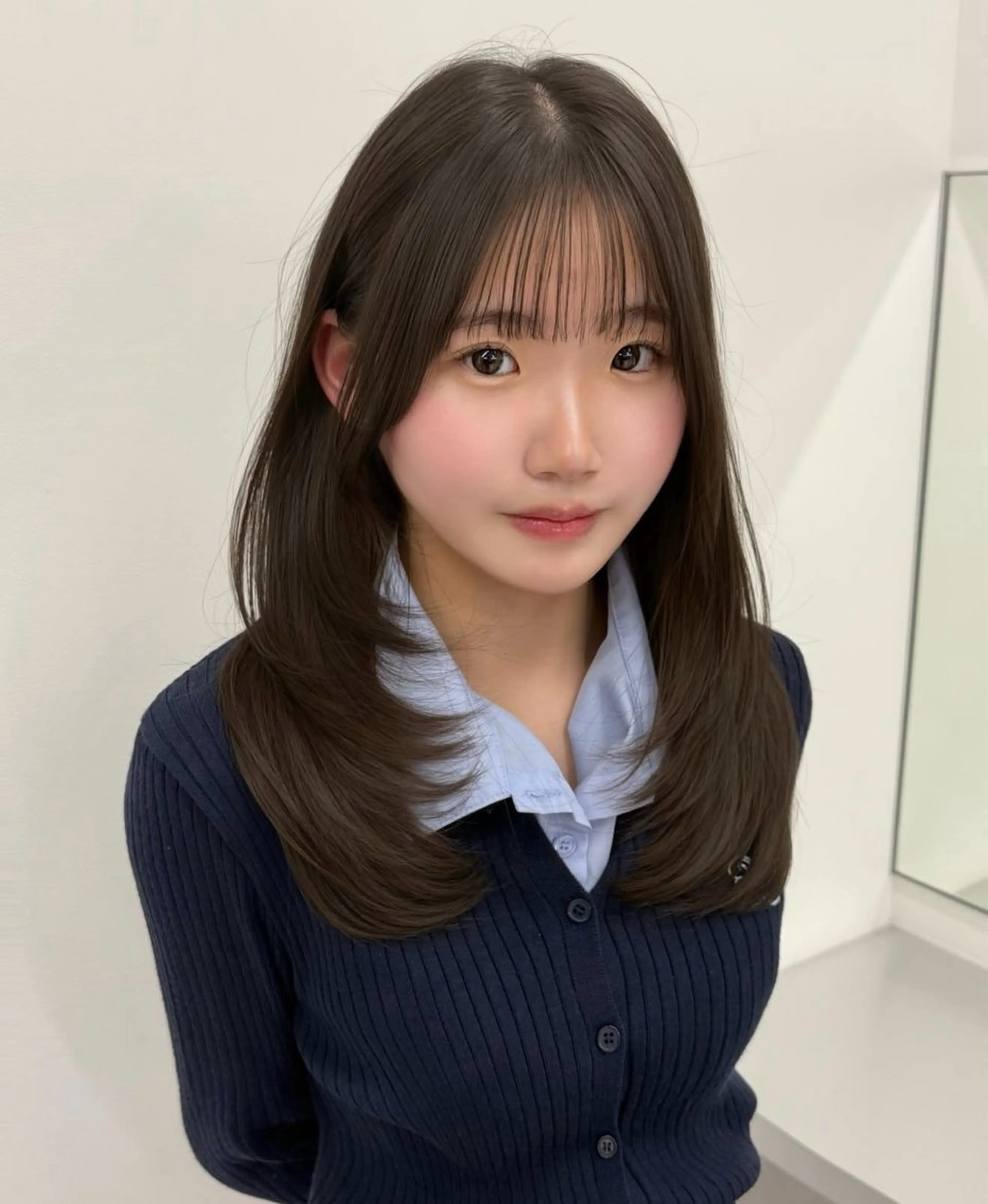 ロング カラー カット 縮毛矯正 トリートメント 髪質改善/縮毛矯正 ViVIEのヘアスタイル