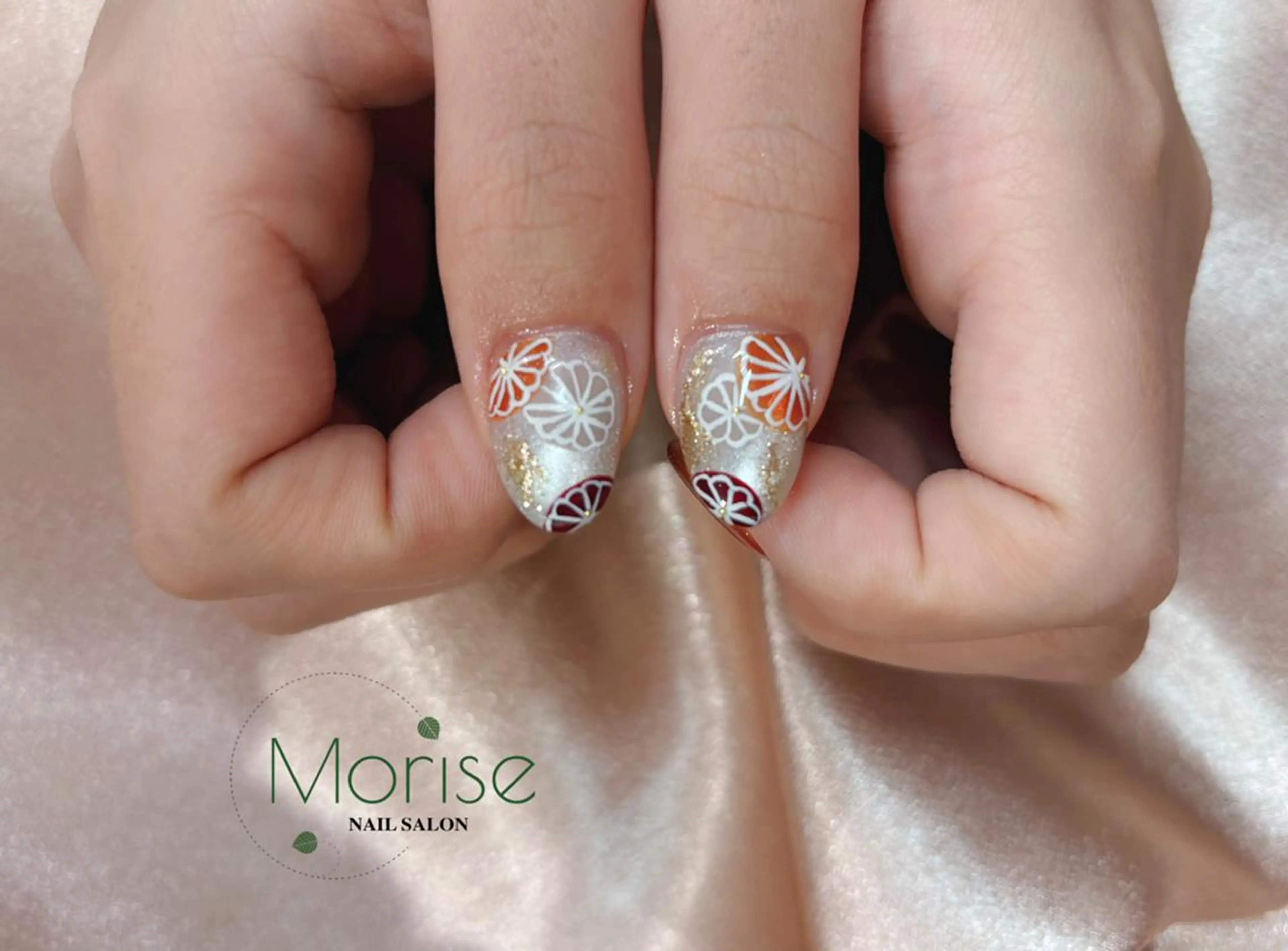 ネイル 長さ出し フレンチネイル ジェルネイル ガラスフレンチ 韓国ネイル MoriseNail Jr研修💜イシダのネイルデザイン