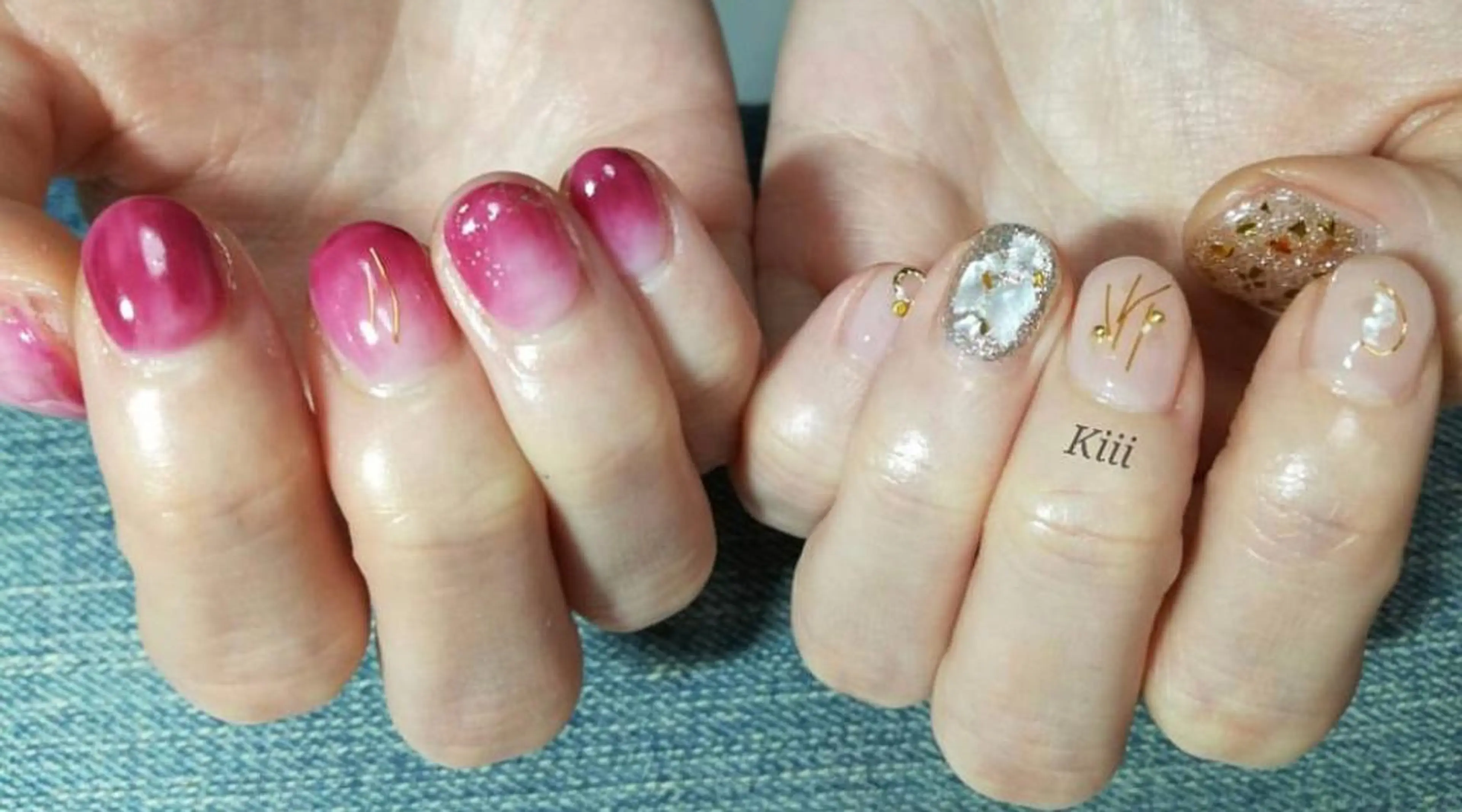 ネイル ハンドネイル フットネイル kiii.__ ✴︎*のネイルデザイン