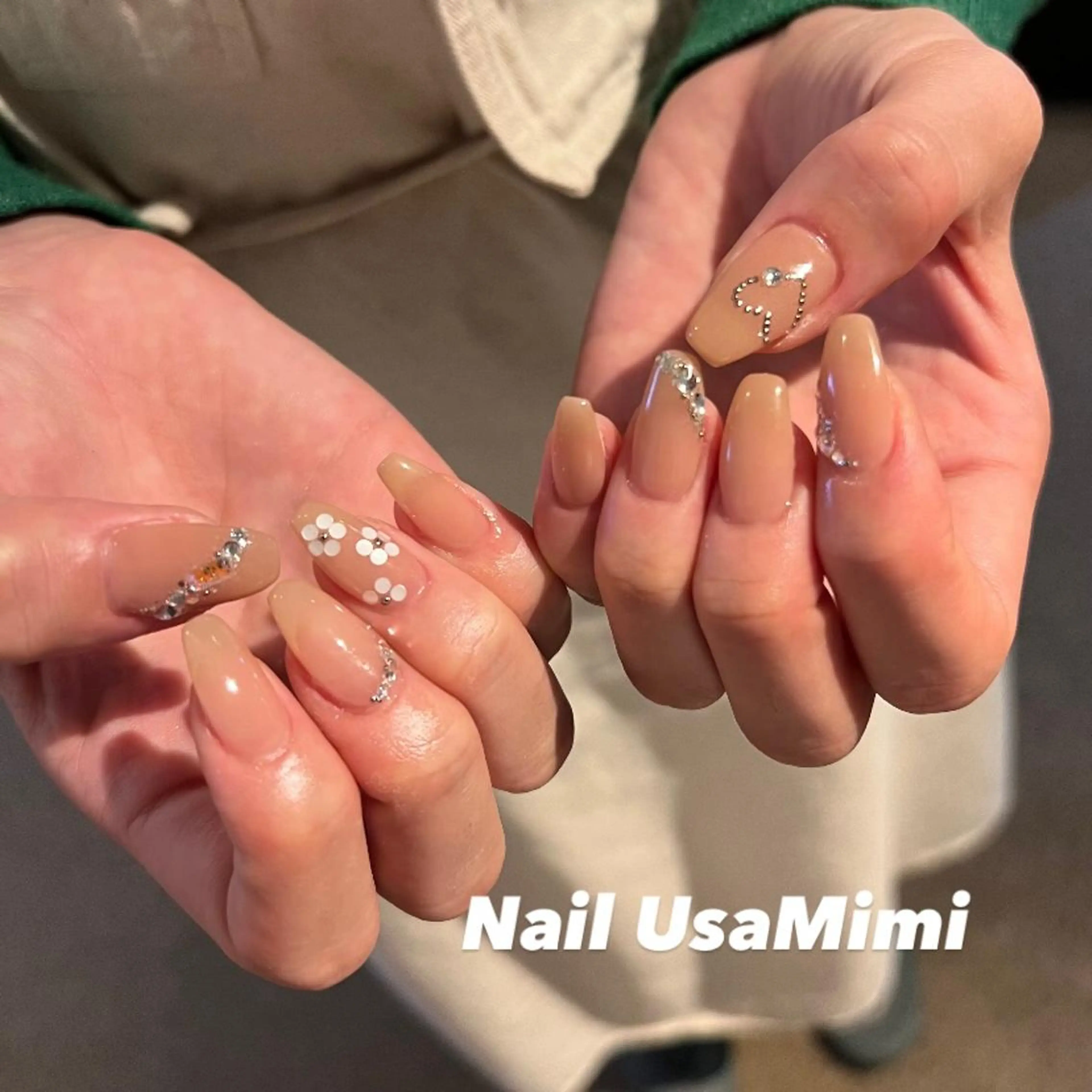 ネイル フットネイル ジェルネイル マグネットネイル 持ち込み ニュアンスネイル 本町ネイルNail UsaMimiのネイルデザイン