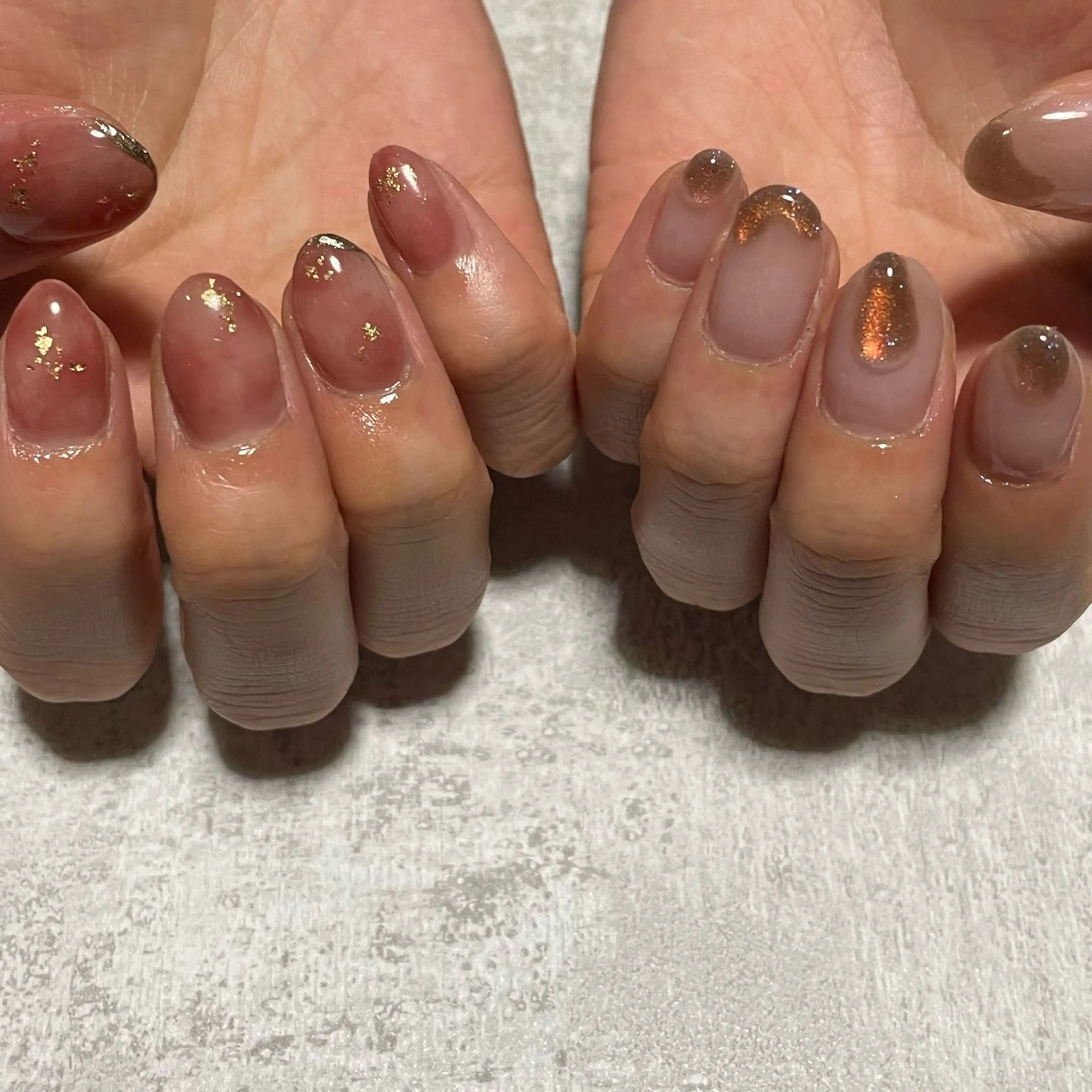 ネイル ハンドネイル カメレオン京橋🌻 草葉由佳のネイルデザイン