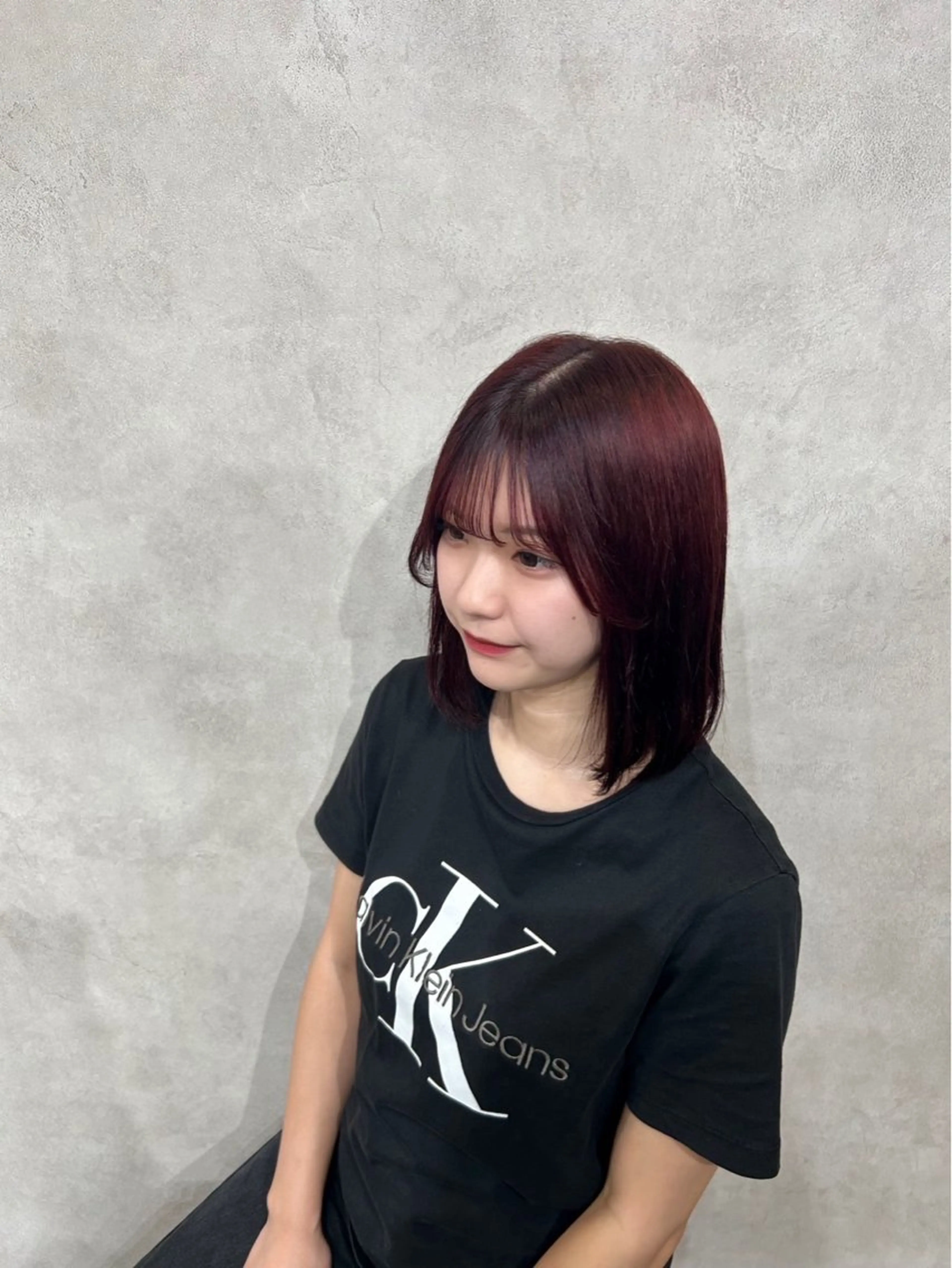 カラー 縮毛矯正 上島 愛永のヘアスタイル