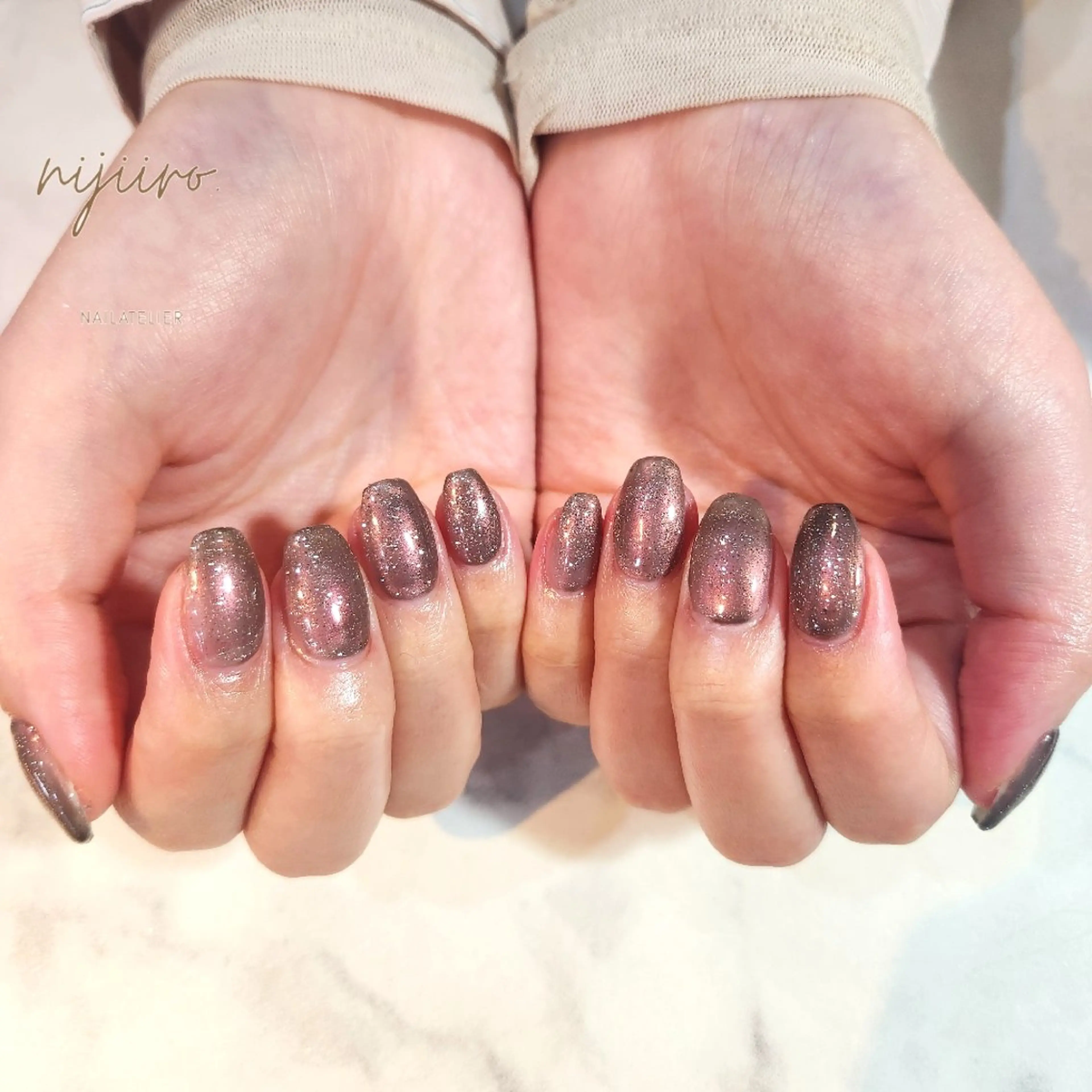 ネイル ハンドネイル nailatelier nijiiro.所属・nijiiro🌈 サトウのネイルデザイン