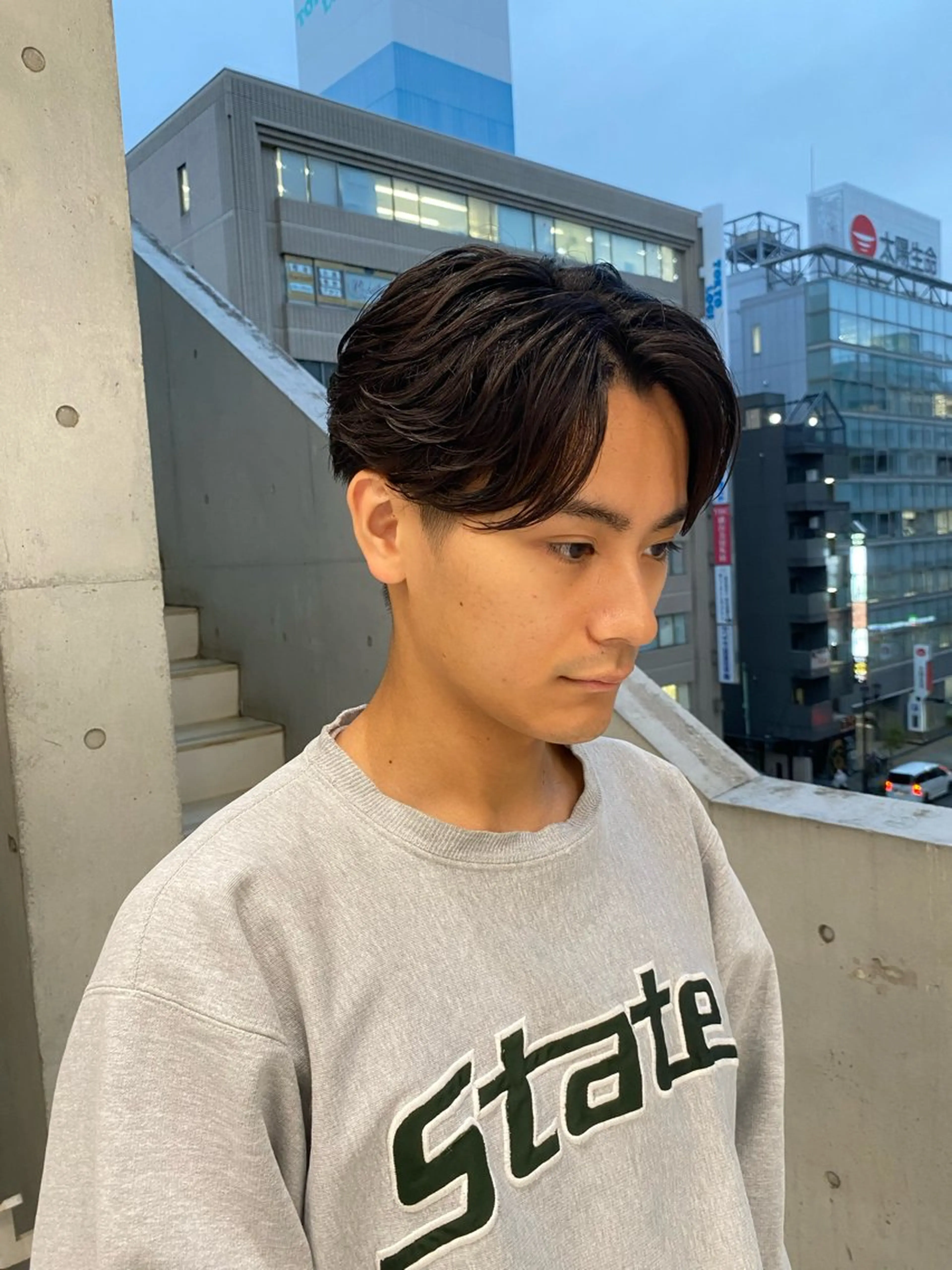 パーマ メンズ カット パーマ パーマ特化/フェザー パーマシャドウ/真生のヘアスタイル