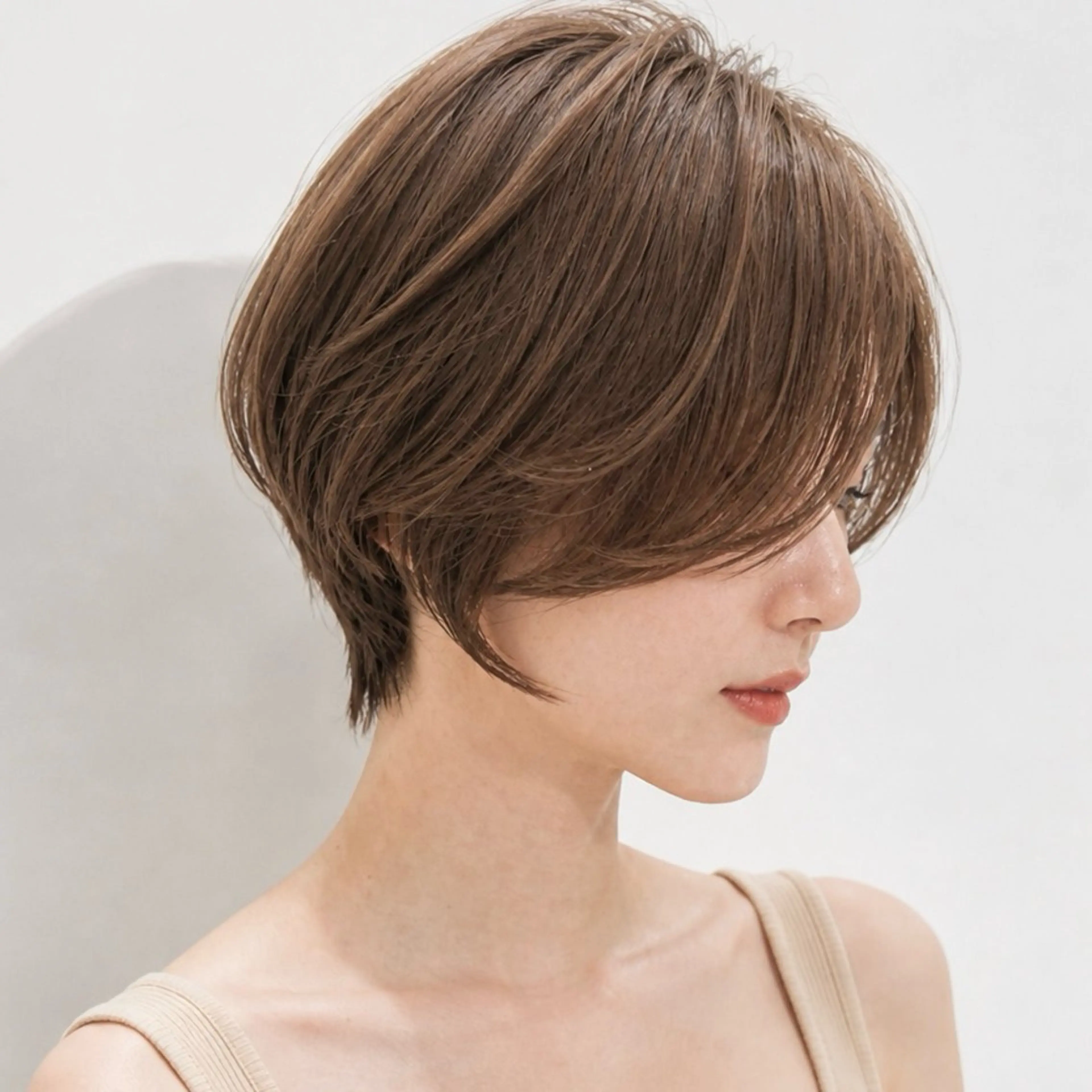 ショート カラー パーマ カット ヘアカラー KAKKY/ショート レイヤー/千種/池下のヘアスタイル