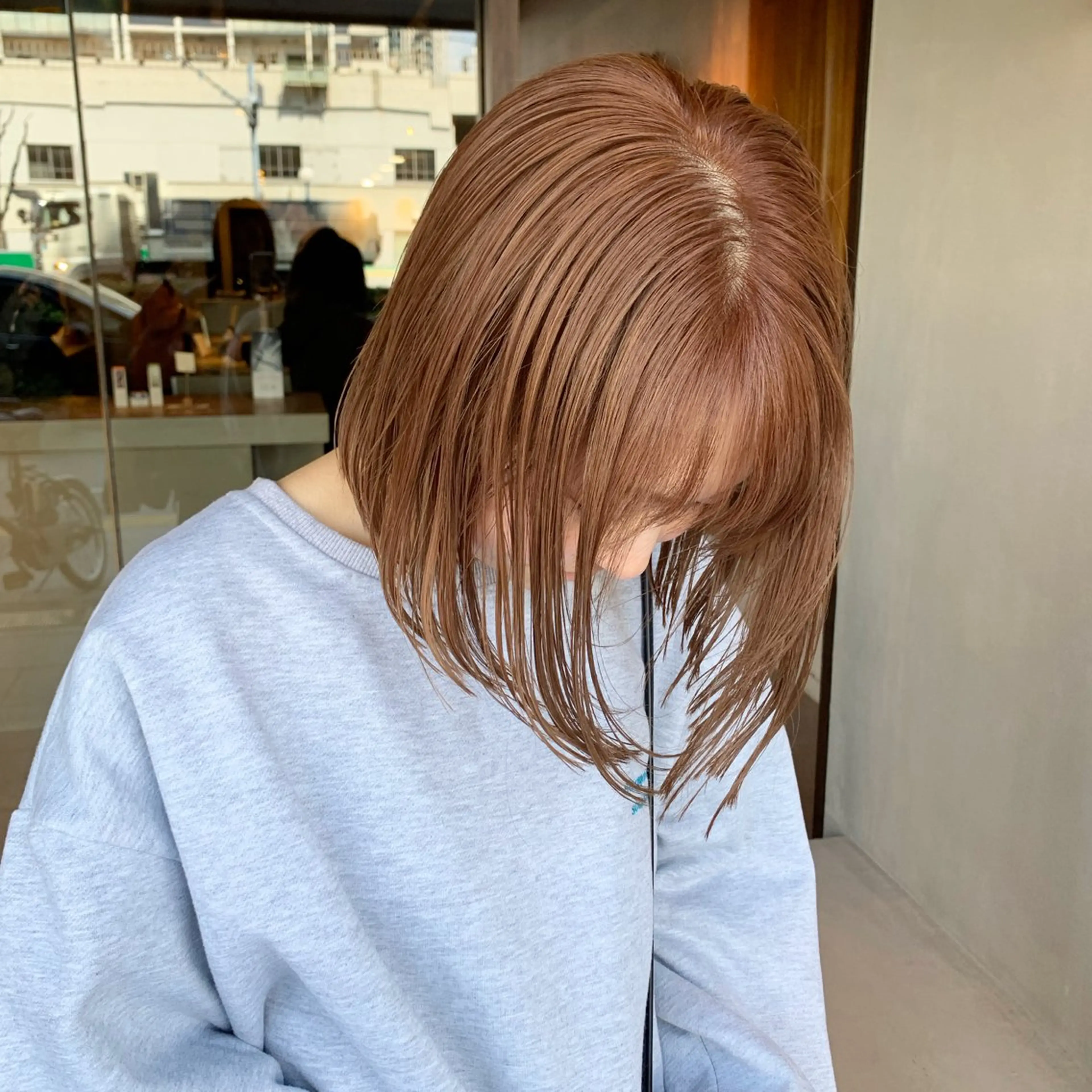 ミディアム カラー ブリーチ/アレンジ 天満/chihiroのヘアスタイル