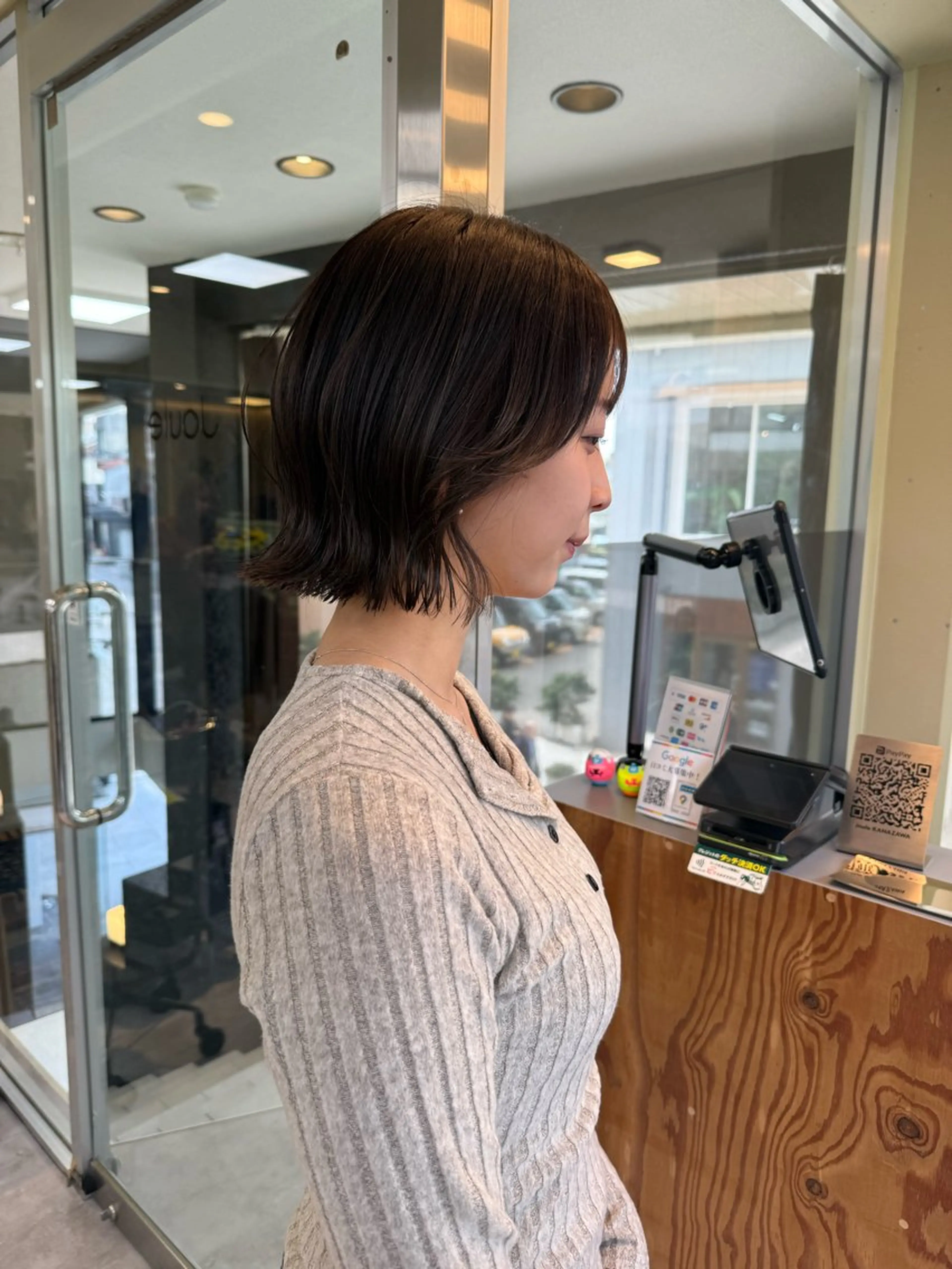 ショート カラー カット ヘアカラー トリートメント 伶風/ボブ/ ハッシュカットのヘアスタイル