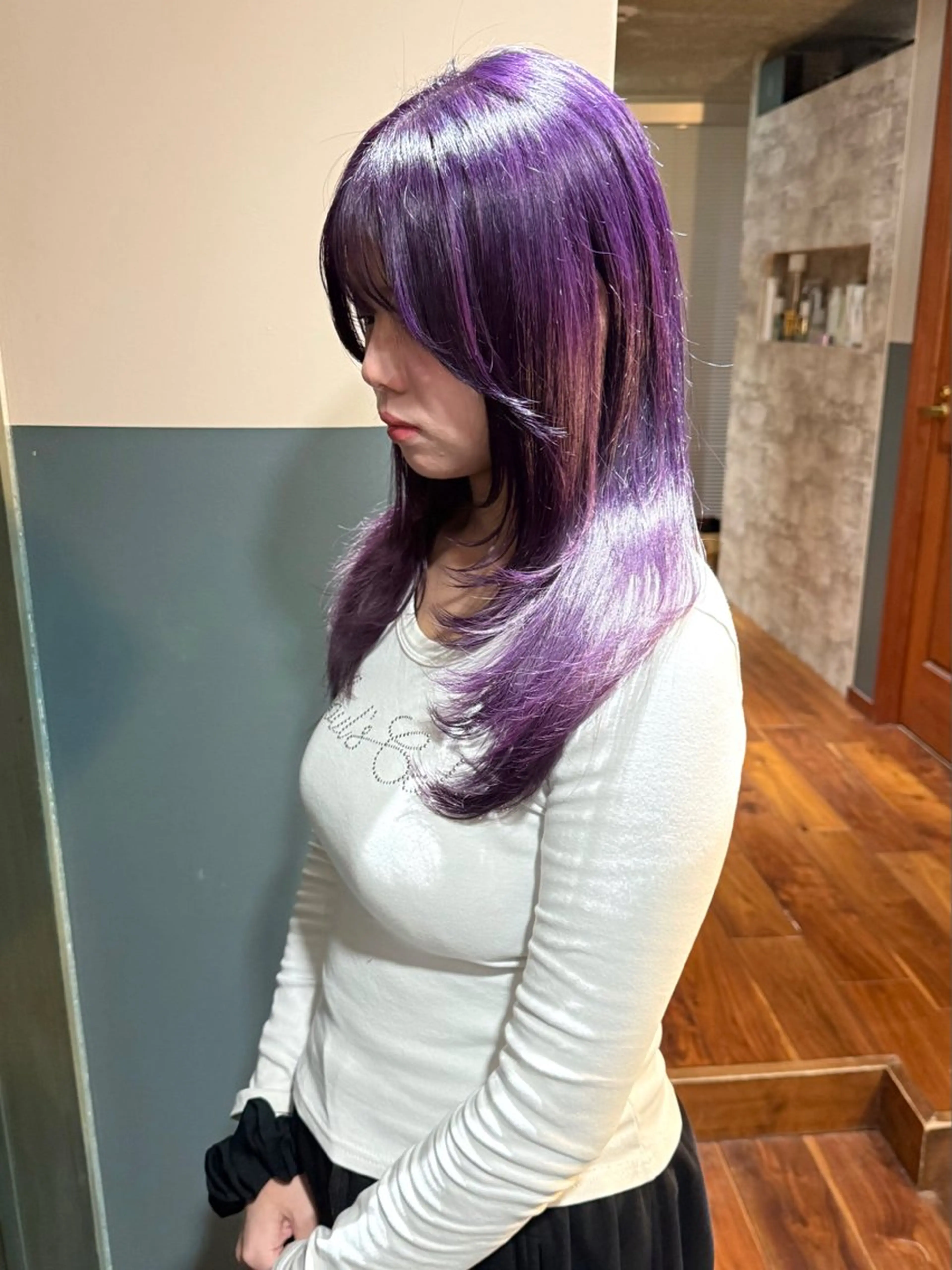 ミディアム カラー カット ヘアカラー トリートメント mai / linoah˚✧のヘアスタイル