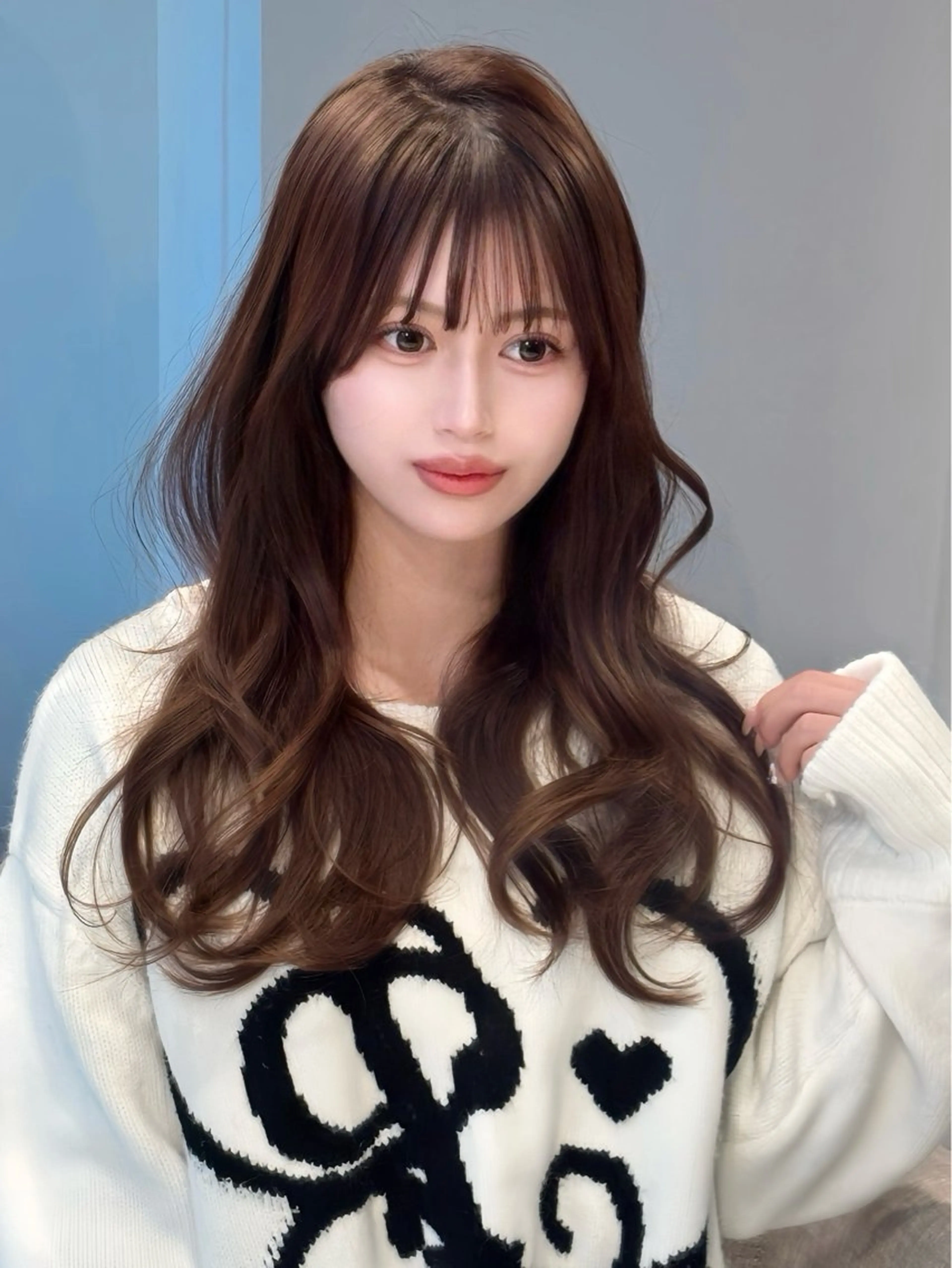 ロング レイヤーカット/ 透明感カラー🤍楓のヘアスタイル