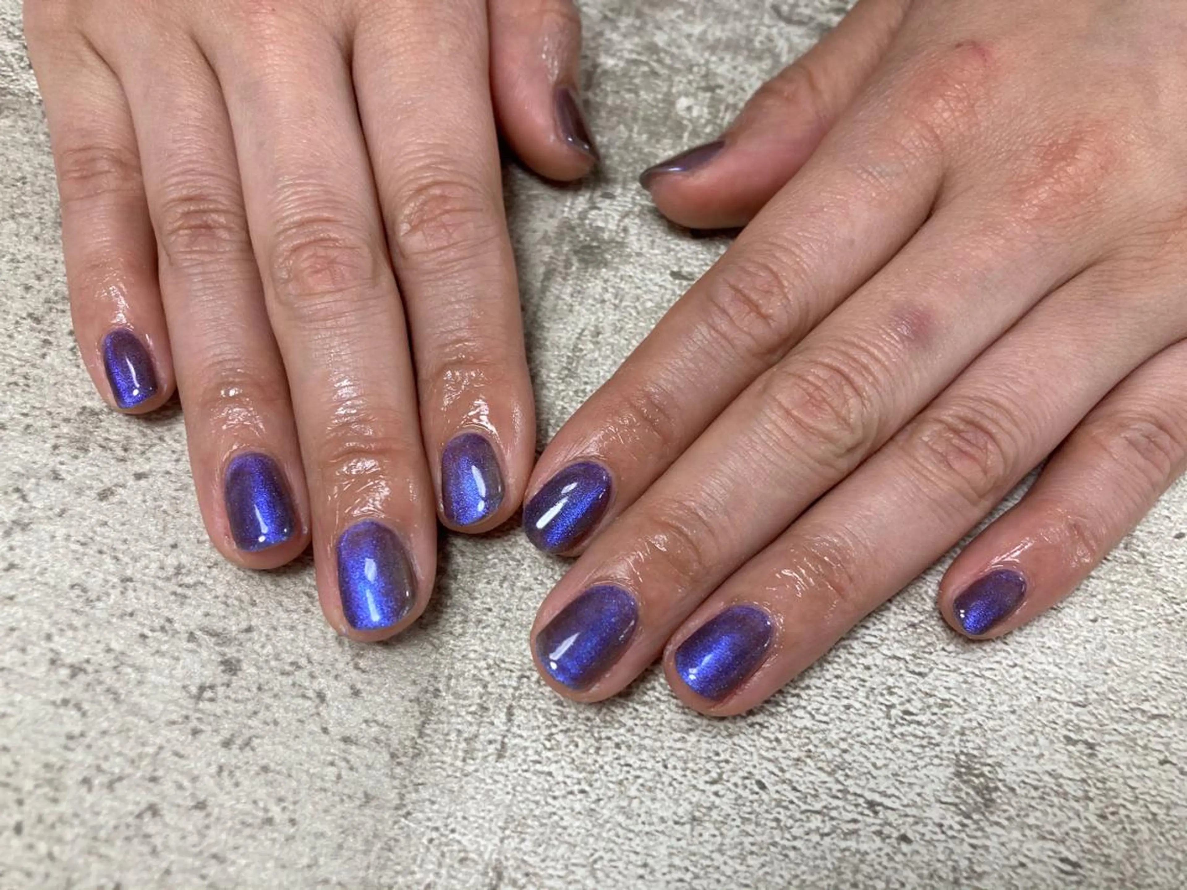 ネイル ブルー マグネットネイル mogunail &blowのネイルデザイン