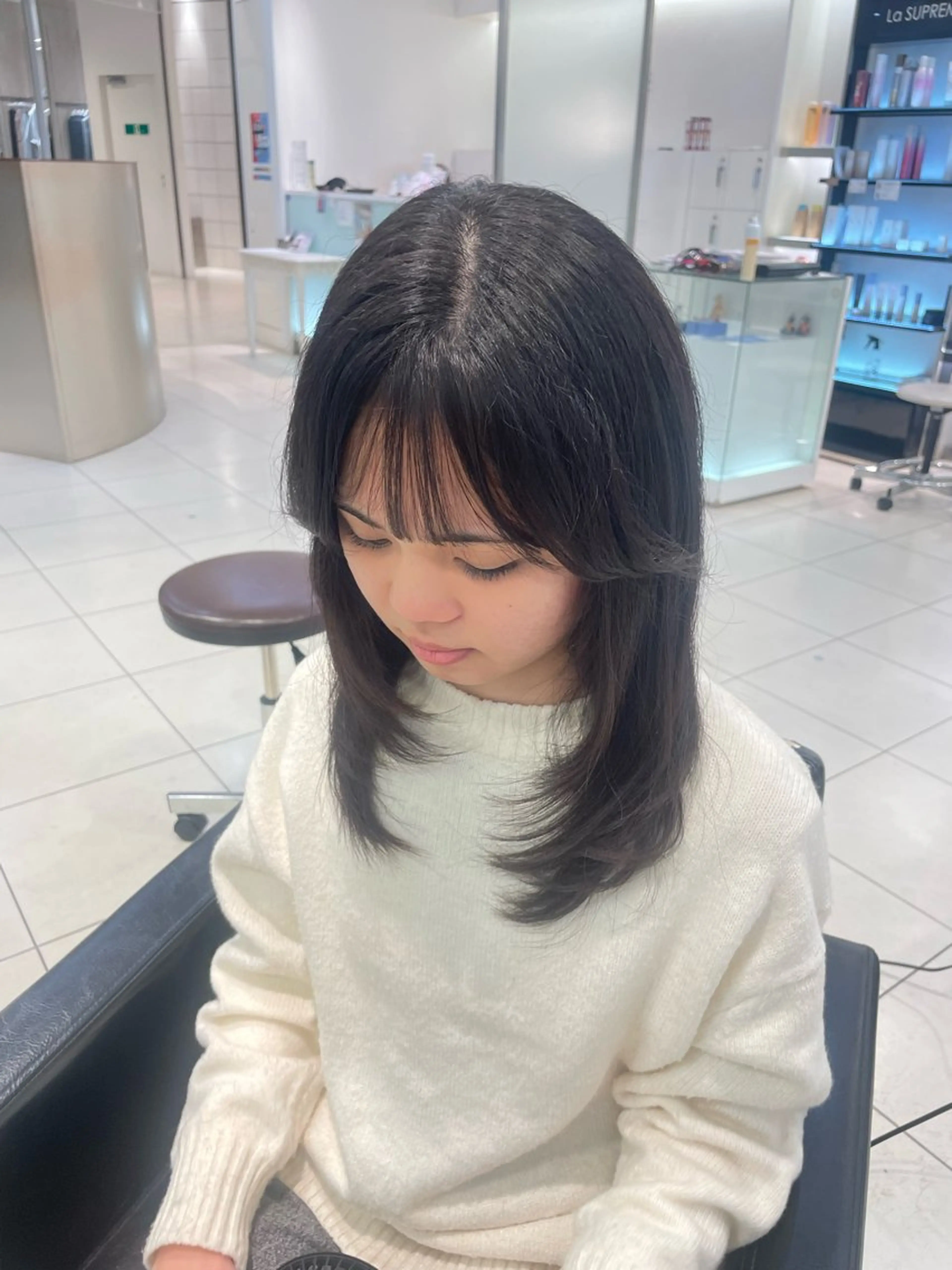 ミディアム 悠良/平塚 似合わせ/カラーのヘアスタイル