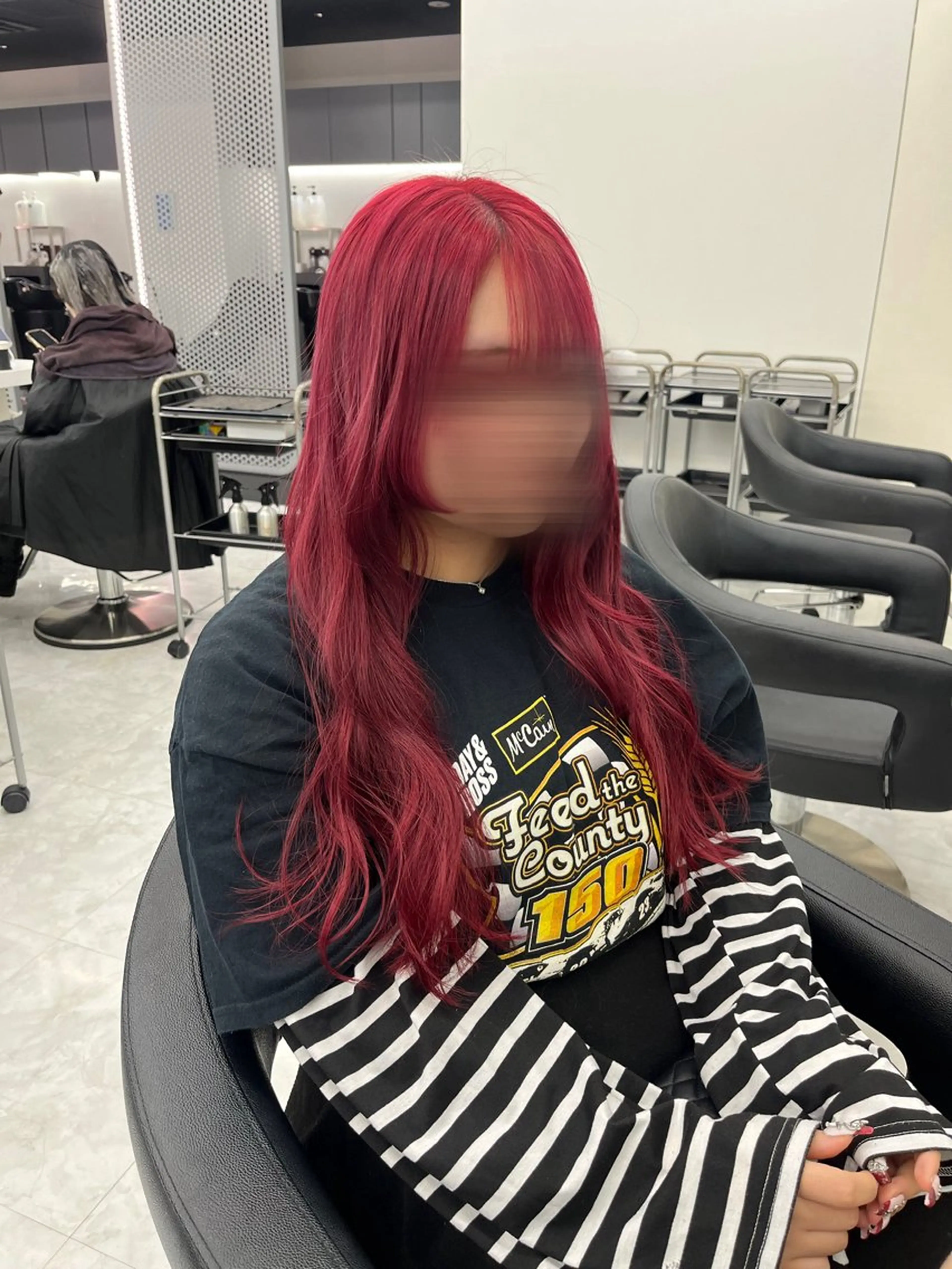 ロング カラー レッドカラー ヘアカラー 💖トレンド春夏 カラー💖FUTAのヘアスタイル